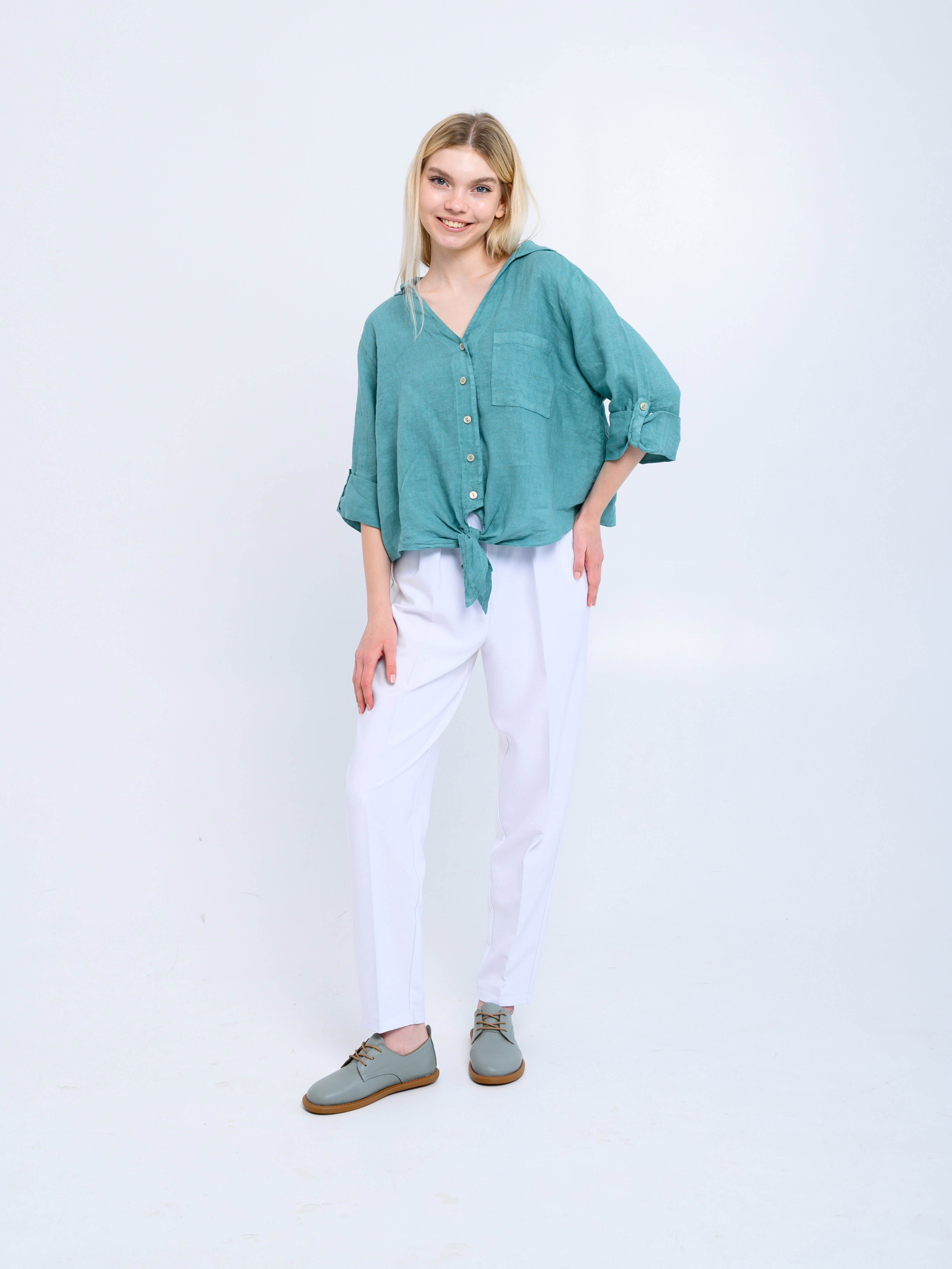 картинка Туфли ED'ART 181.ОКСЕ'br. Лион авокадо+коричневый от интернет магазина