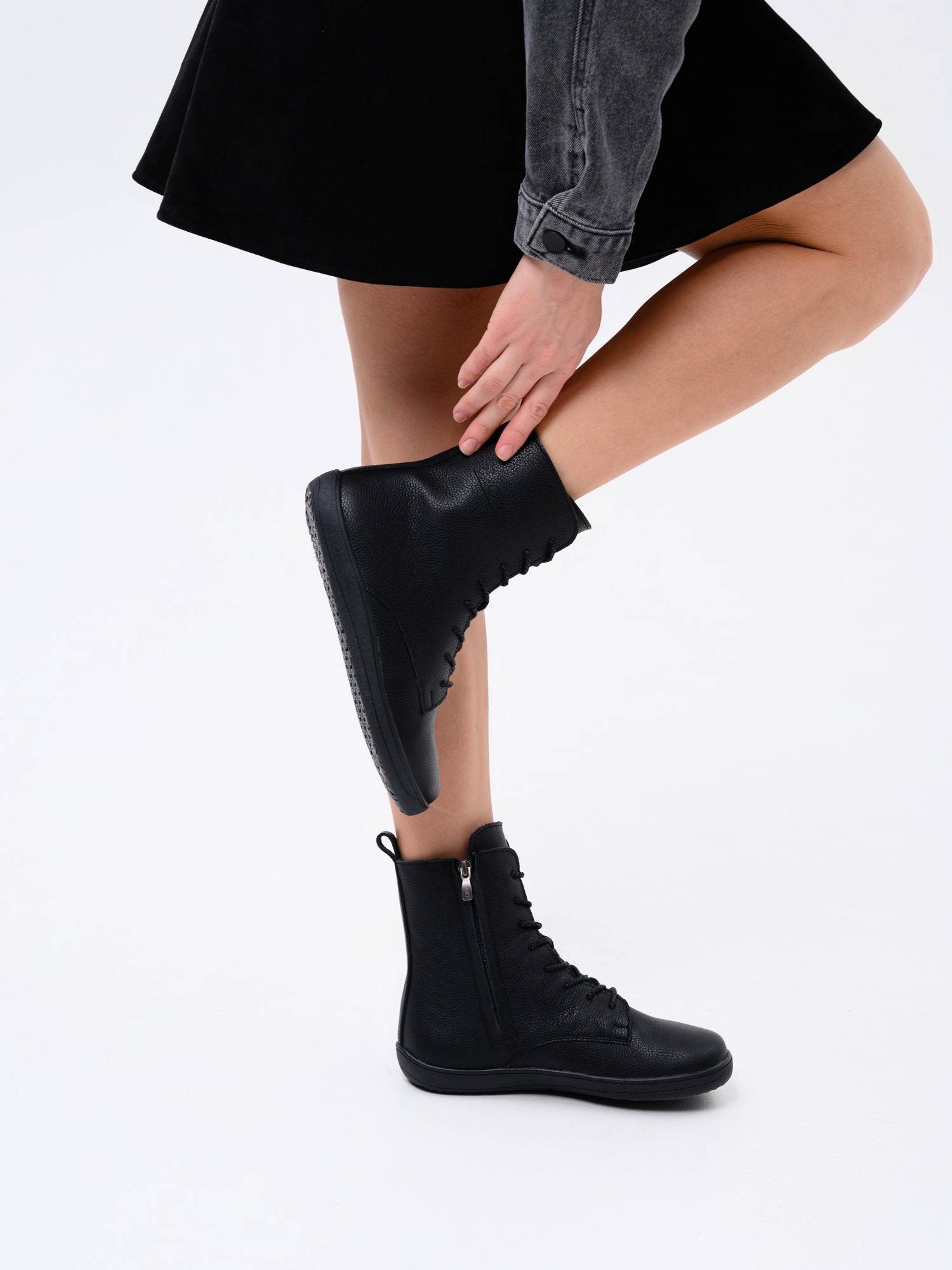 картинка Босоногие ботинки  ED'ART 351.NATA'bl.Черный флоттер от интернет магазина