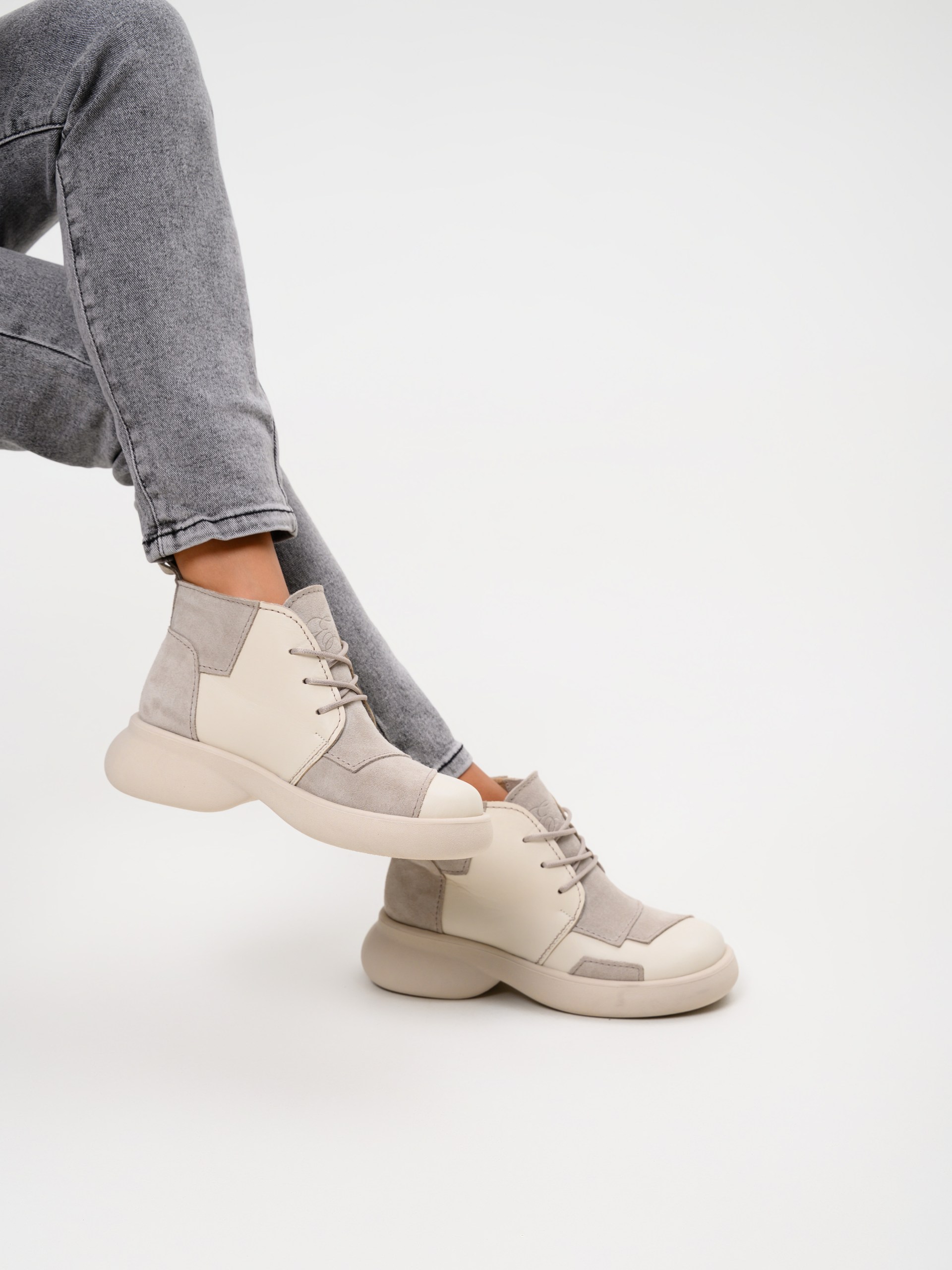 картинка Ботинки  ED'ART 305.927'be. Бежевый стар+каменная замша от интернет магазина