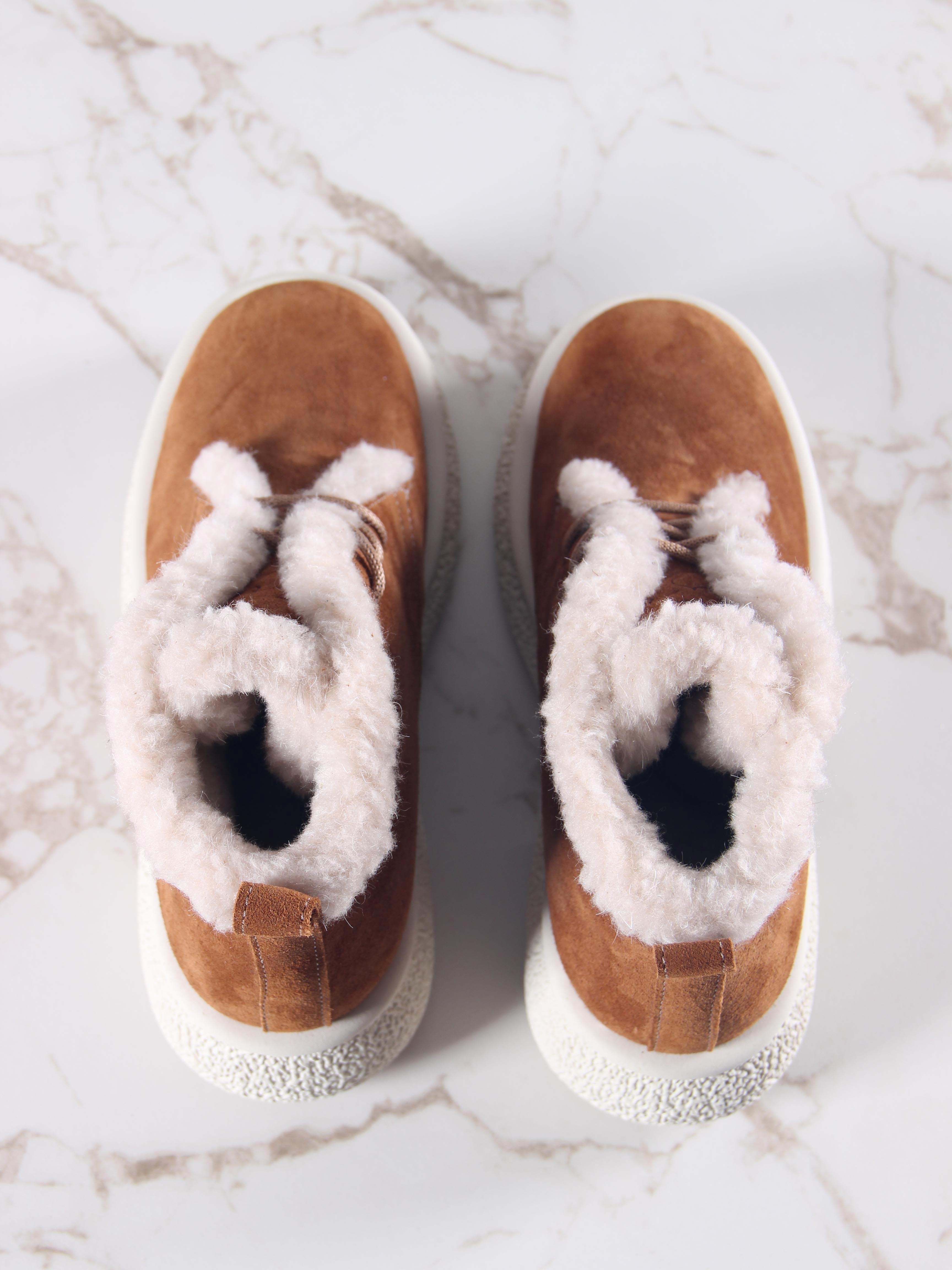 картинка Ботинки ED'ART 308.агата'w. светло коричневый замша от интернет магазина