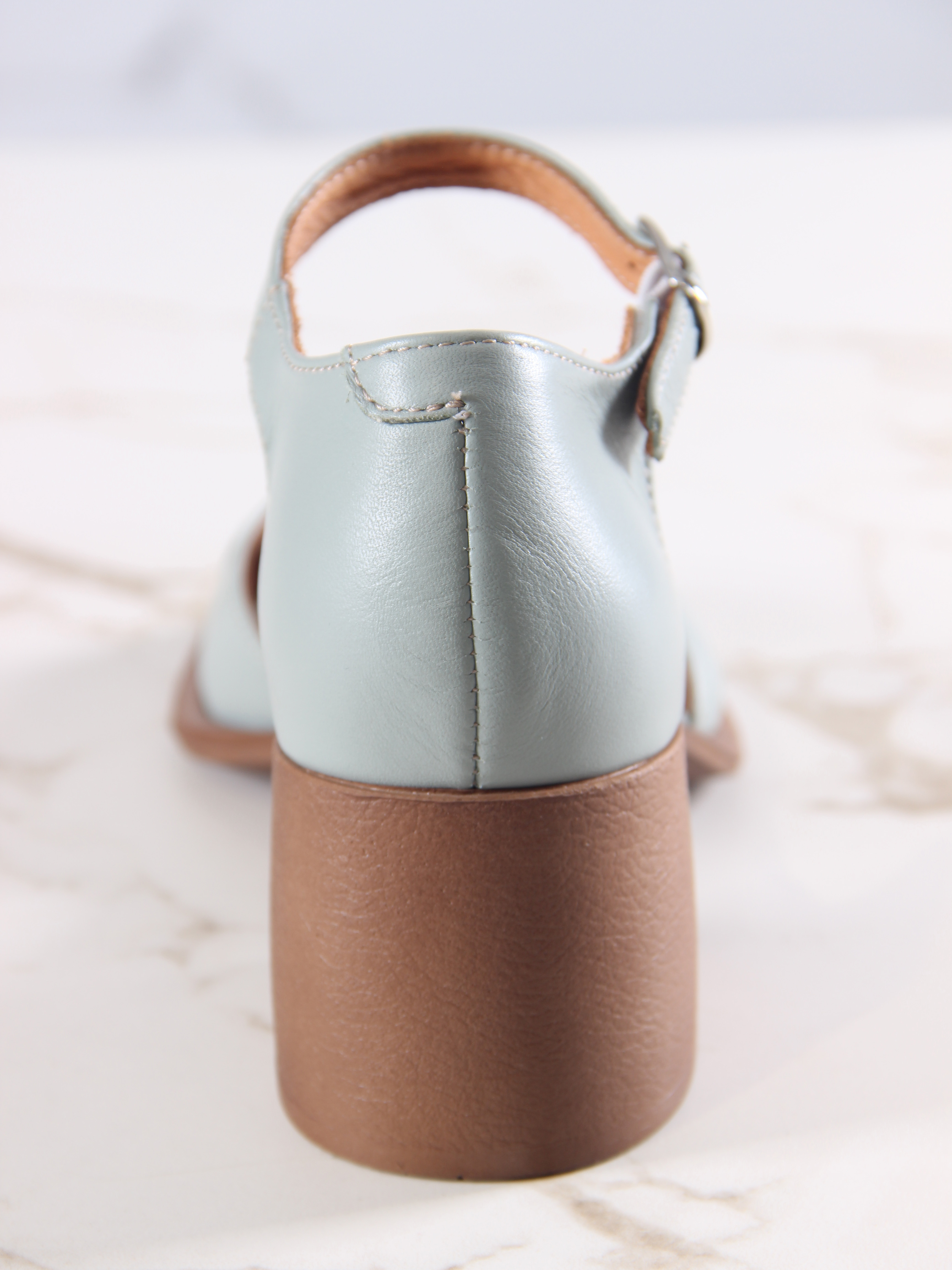 картинка Босоножки ED'ART 5033.23663'bе. Авокадо лион+коричневый от интернет магазина