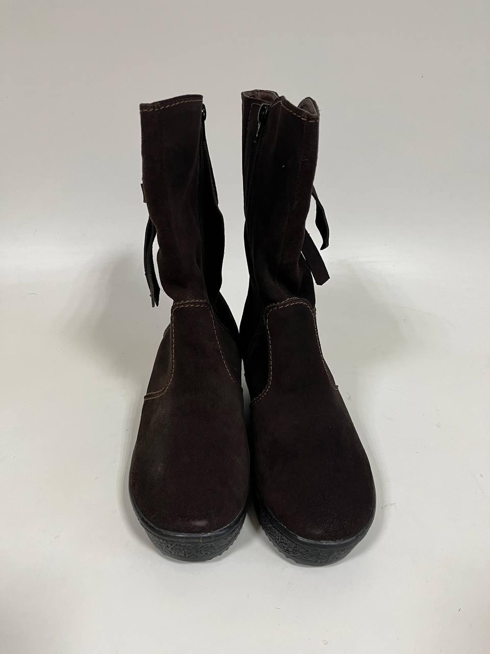 картинка Полусапоги ED'ART 732.Ultra коричневый замша У от интернет магазина