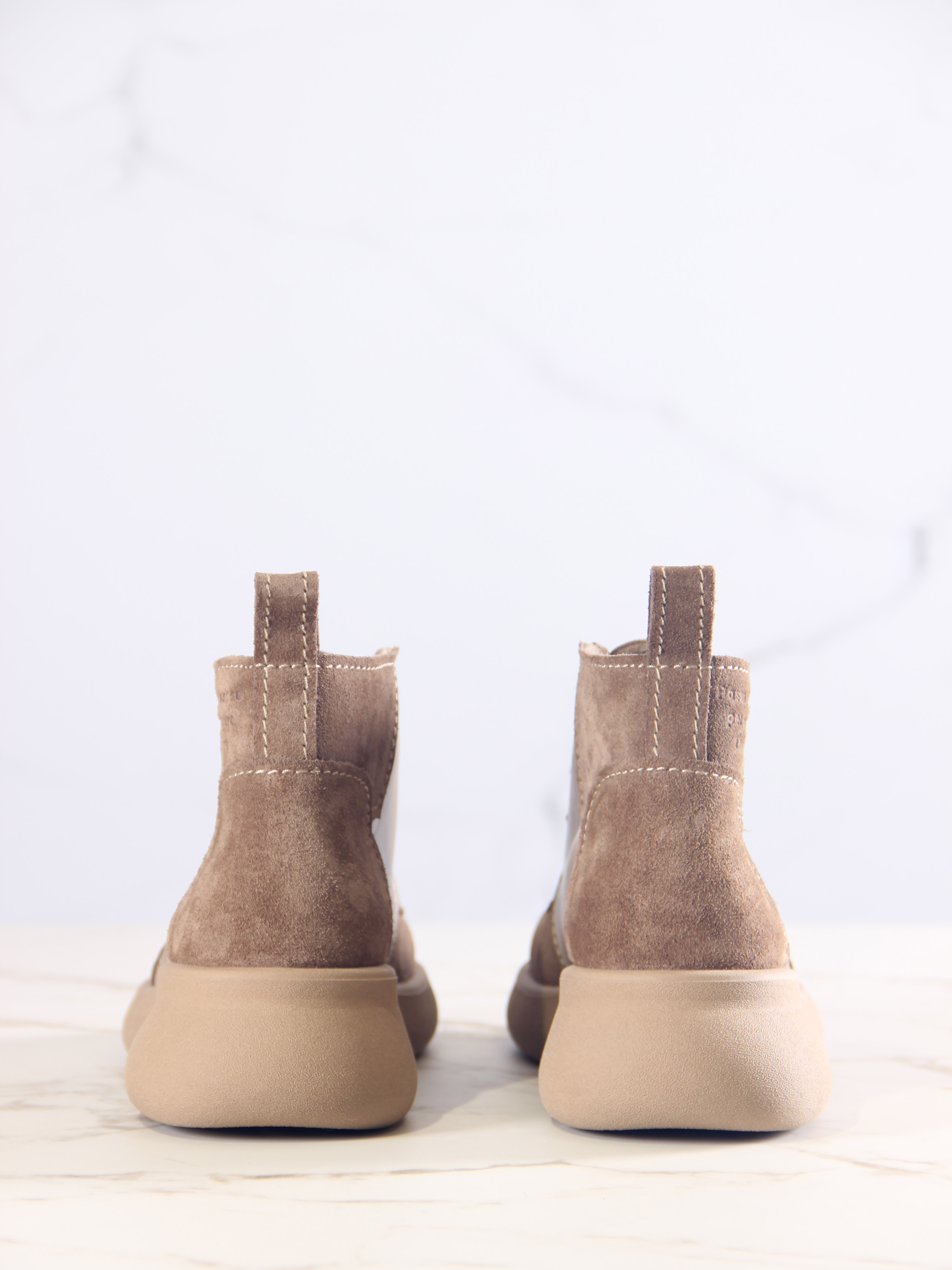 картинка Ботинки  ED'ART 305.927'ka. Круассан+коричневый капучино замша от интернет магазина