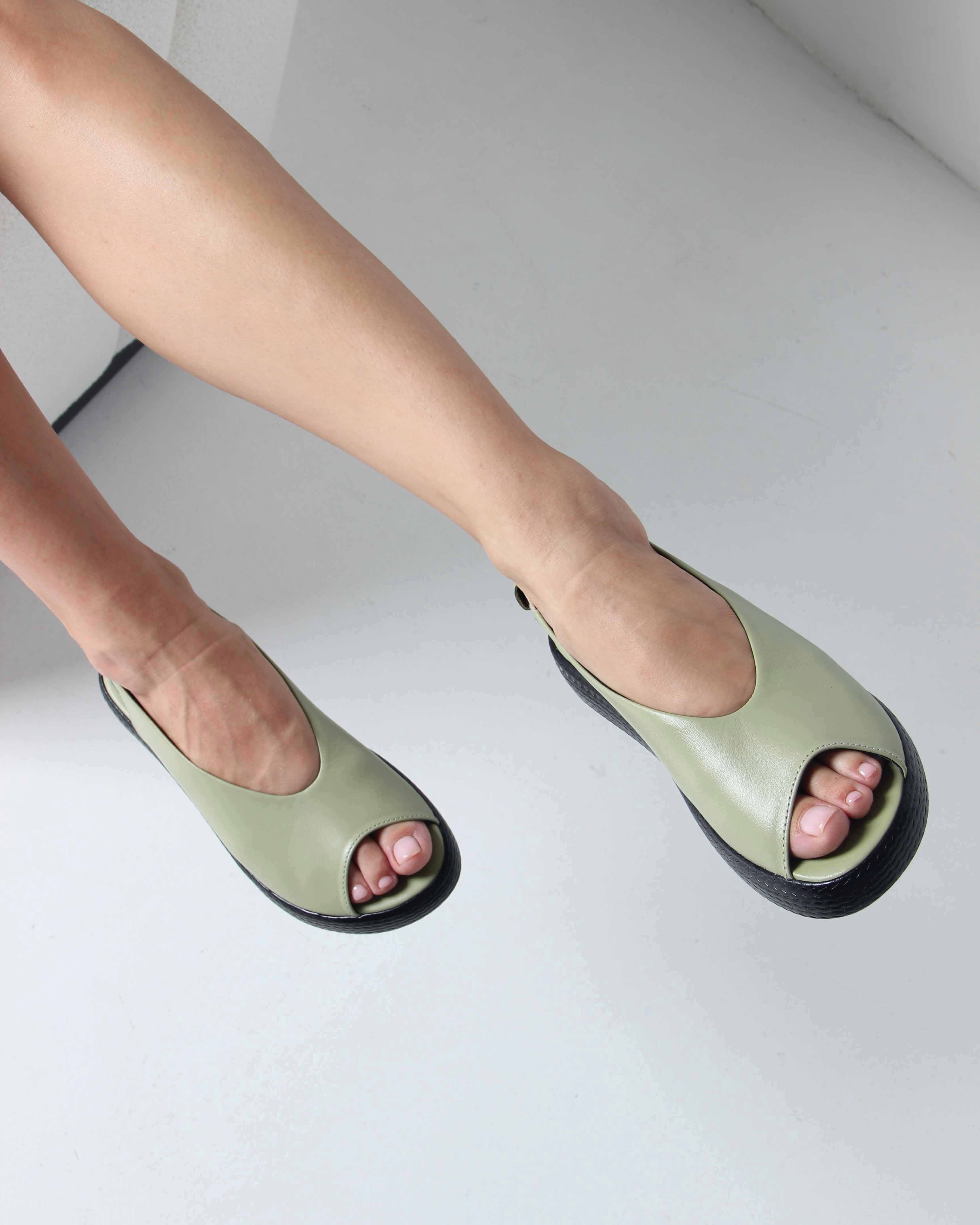 картинка Босоножки ED'ART 1019.2530'bl. Авокадо от интернет магазина