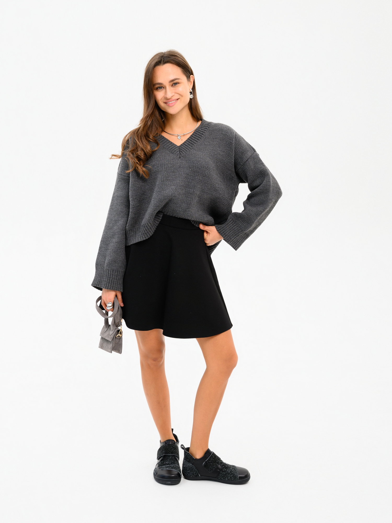 картинка Босоногие ботинки  ED'ART 206.NATA'bl.Черная кожа+черный джангл от интернет магазина