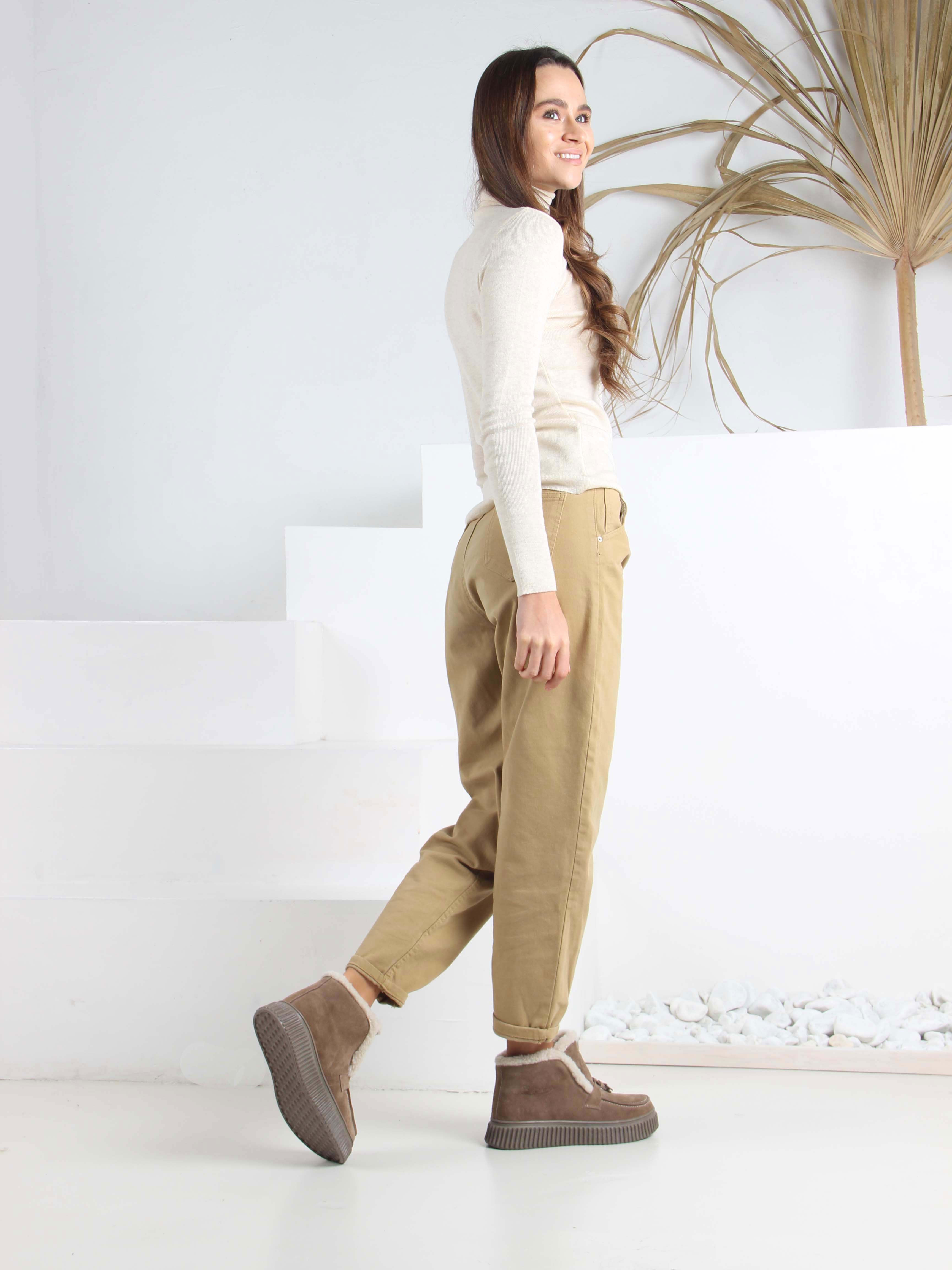 картинка Ботинки ED'ART 307.от11'br. коричневый капучино замша от интернет магазина