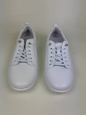 Кеды кожаные белые