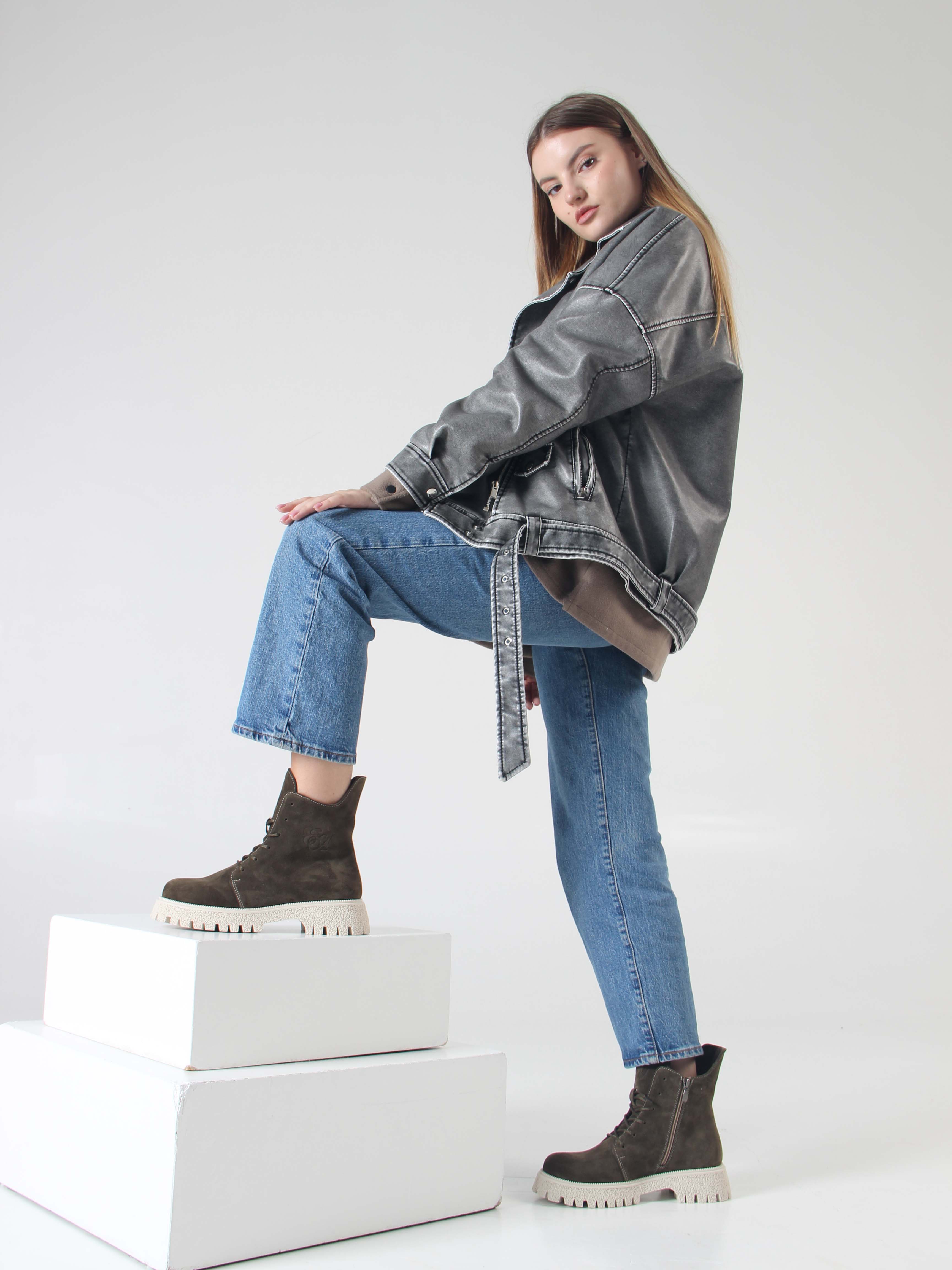 картинка Ботинки ED'ART 228.V.1541'be. Хаки от интернет магазина