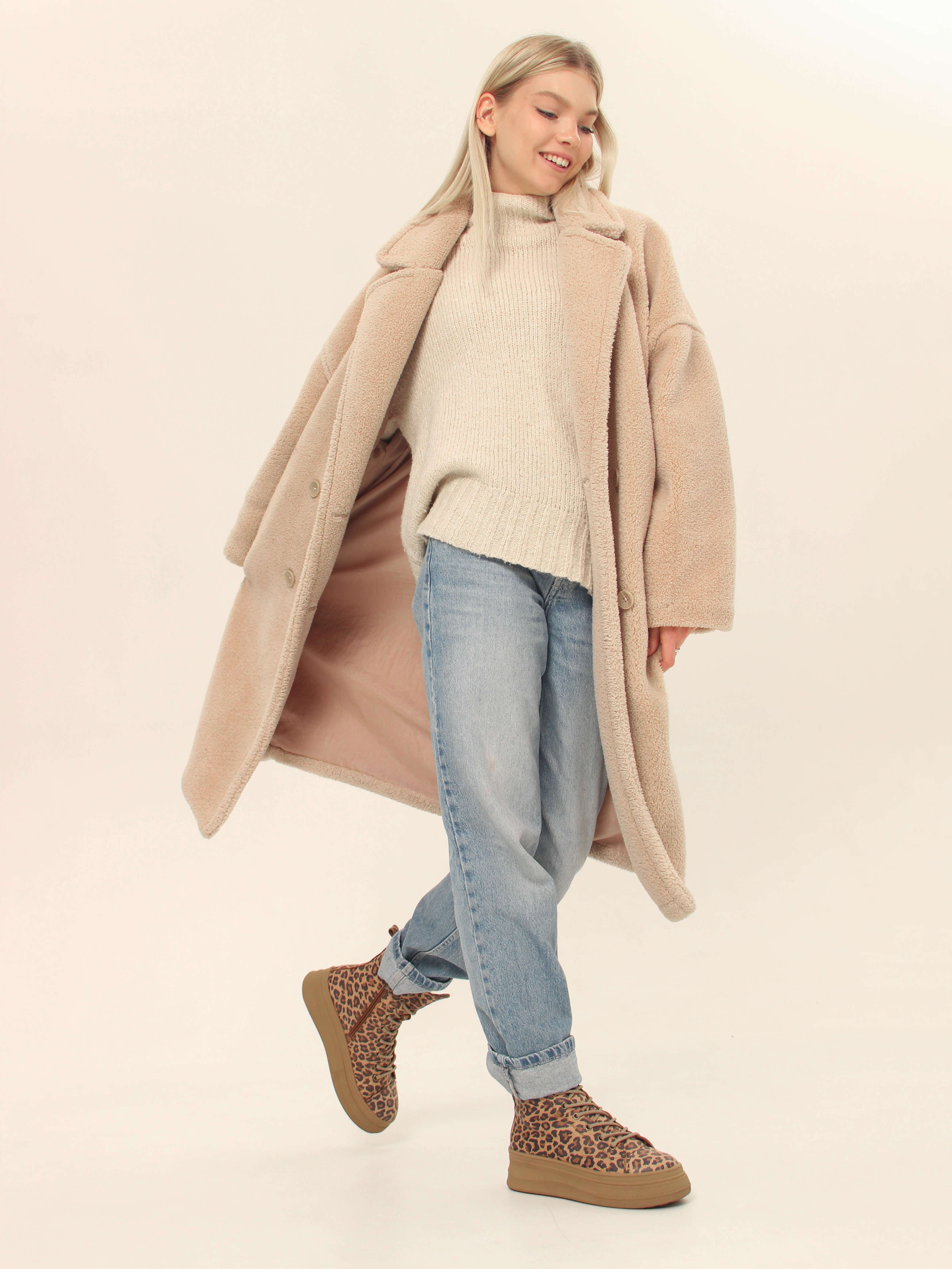 картинка Ботинки ED'ART 215.warm'br. коричневый леопард от интернет магазина