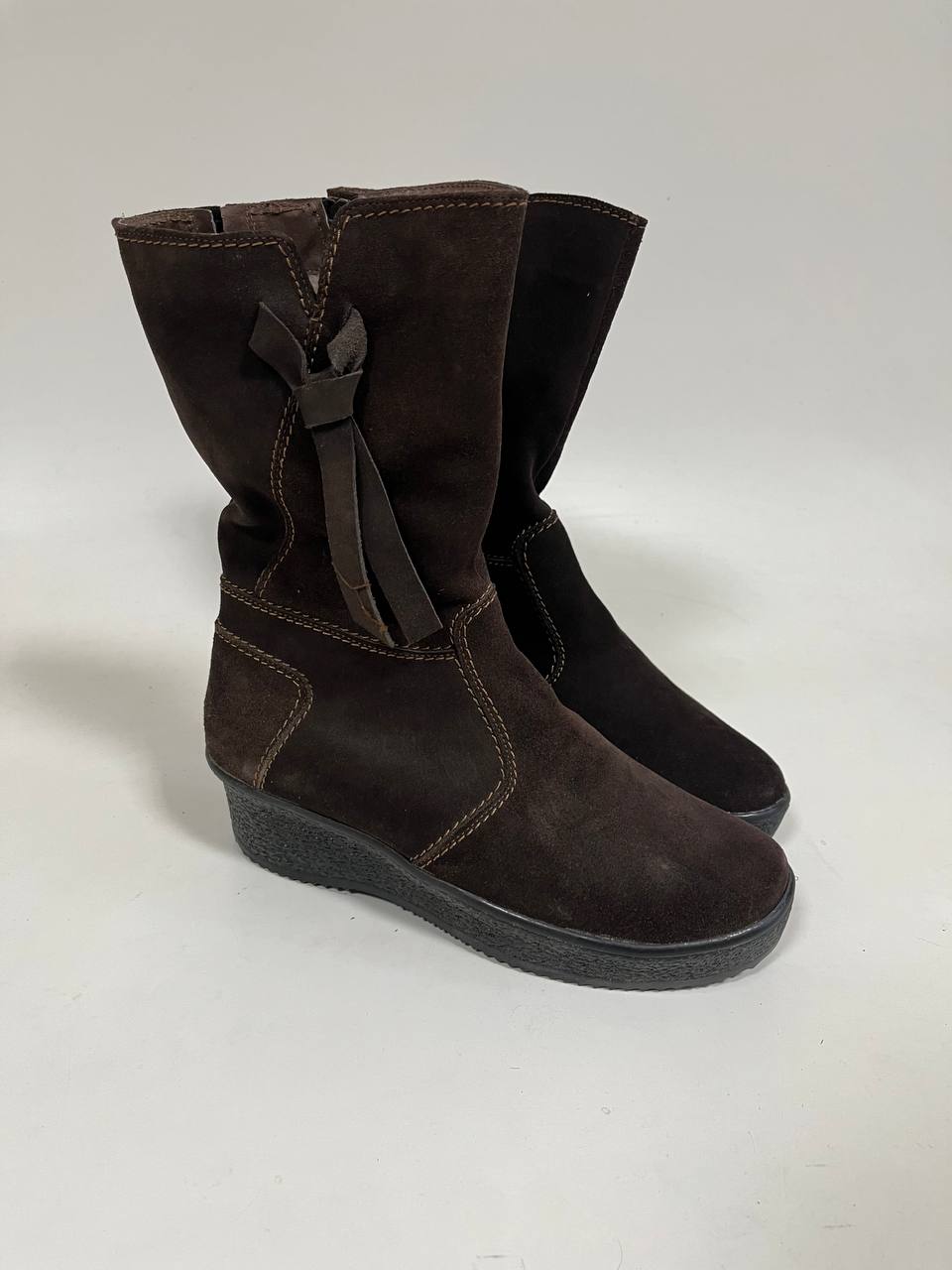 картинка Полусапоги ED'ART 732.Ultra коричневый замша У от интернет магазина