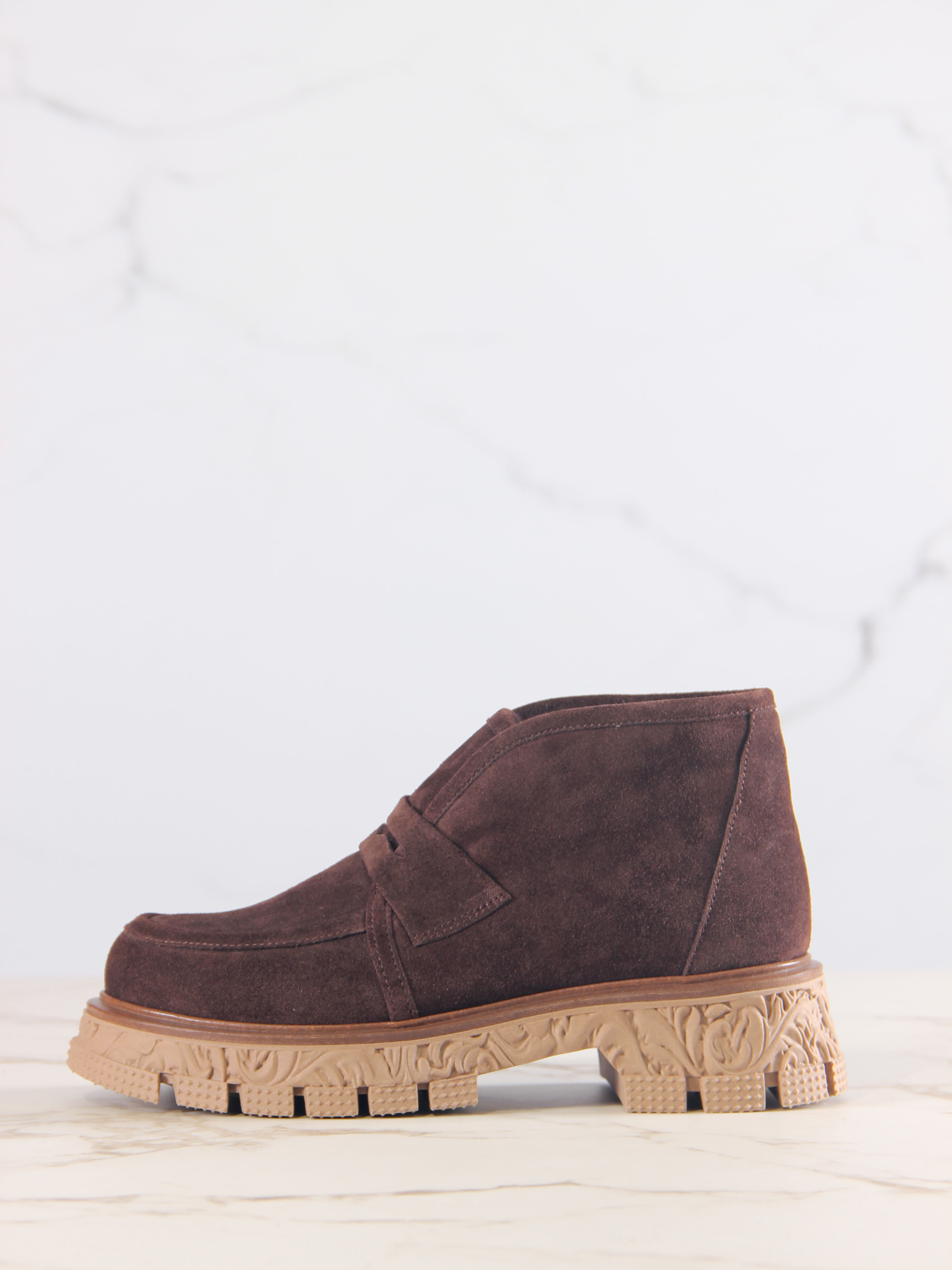 картинка Полуботинки  ED'ART 304.PODYUM141'br. Коричневая замша от интернет магазина