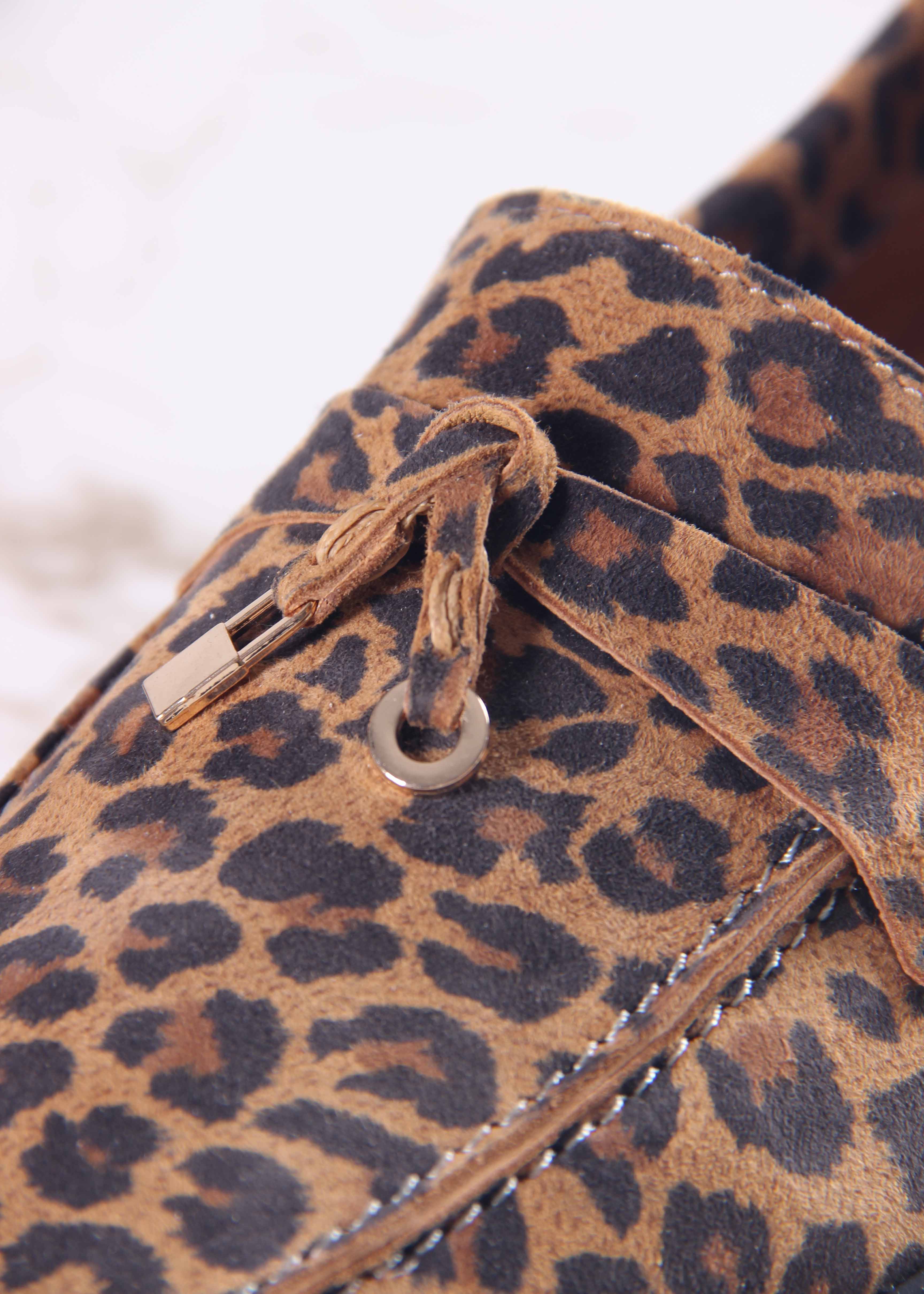 картинка Лоферы туфли ED'ART 170.2614'bl. коричневый леопард от интернет магазина