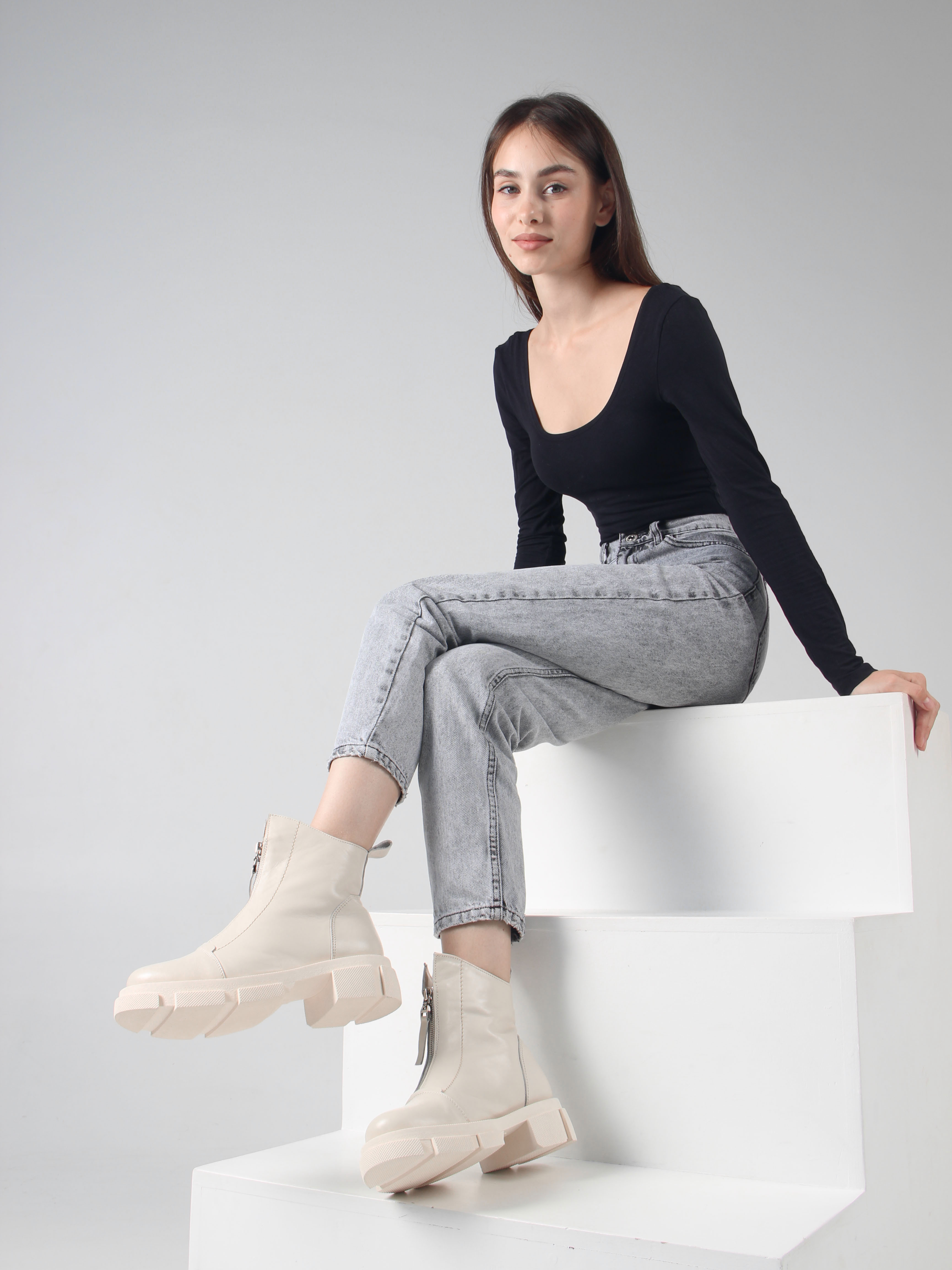 картинка Ботинки ED'ART 330.21074'm.Бежевый от интернет магазина