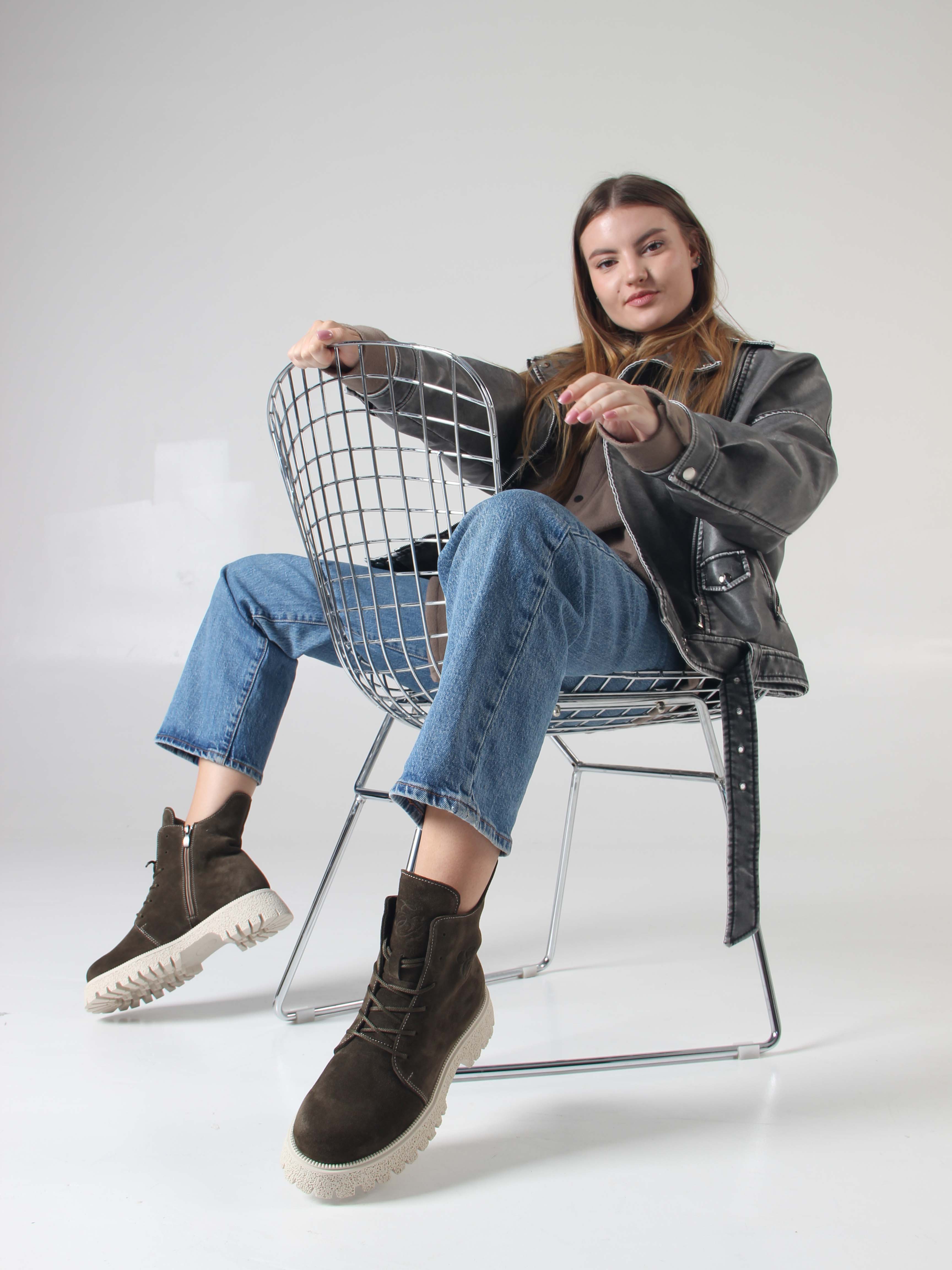 картинка Ботинки ED'ART 228.V.1541'be. Хаки от интернет магазина