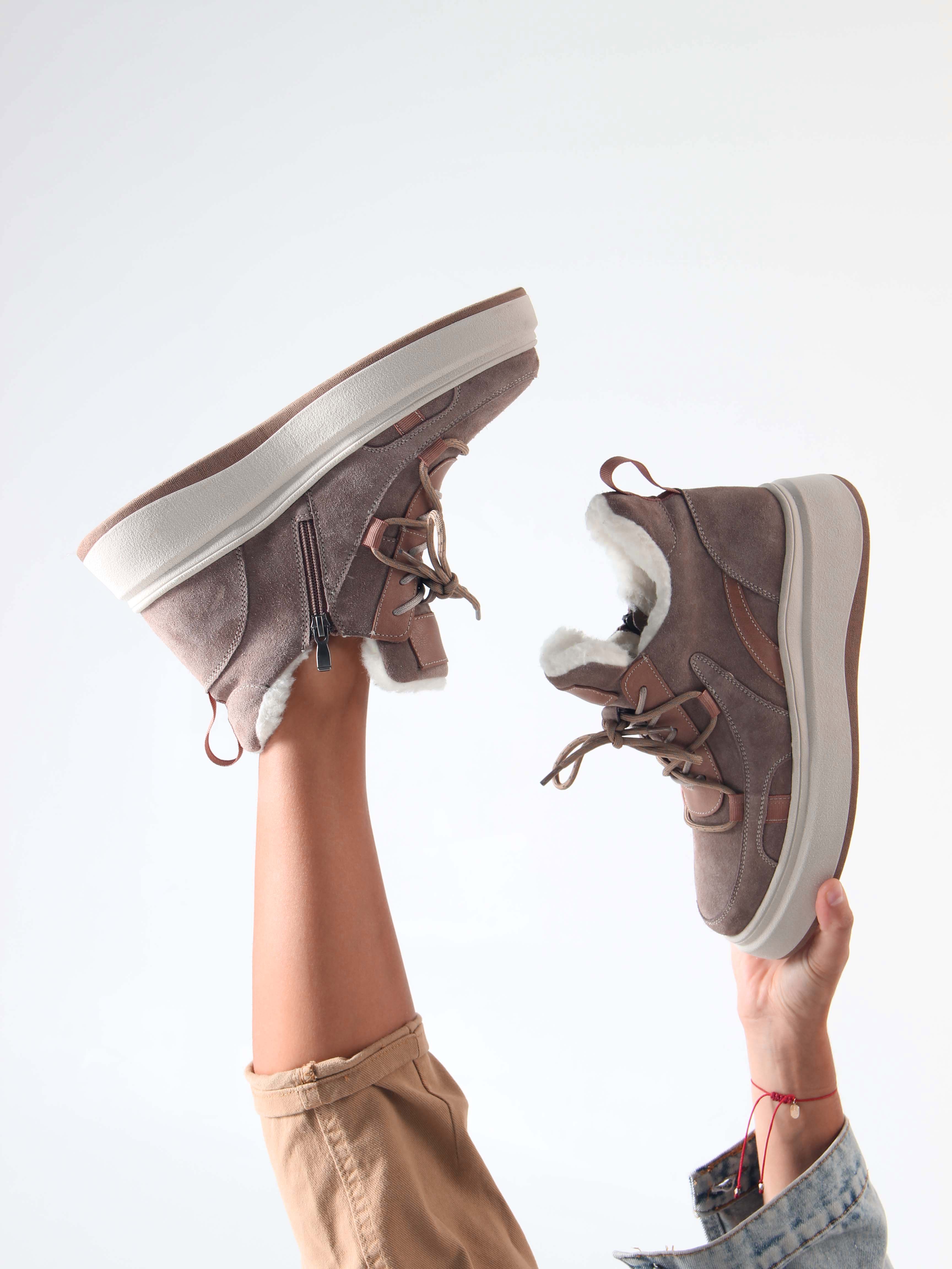 картинка Ботинки ED'ART 229.windy'be. Капучино замша от интернет магазина