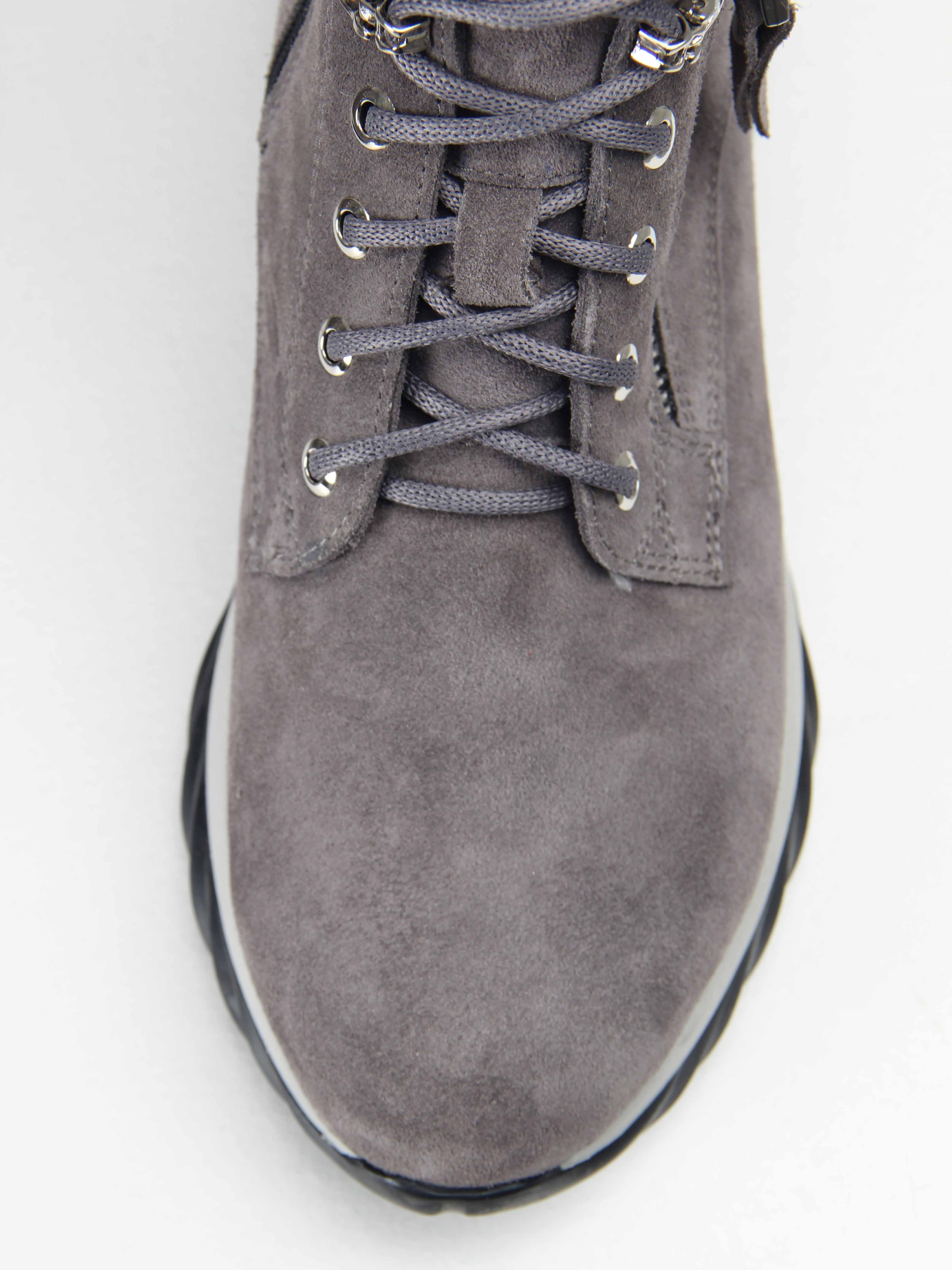 картинка Ботинки ED'ART 261.uno2'bl. серый замок замша от интернет магазина