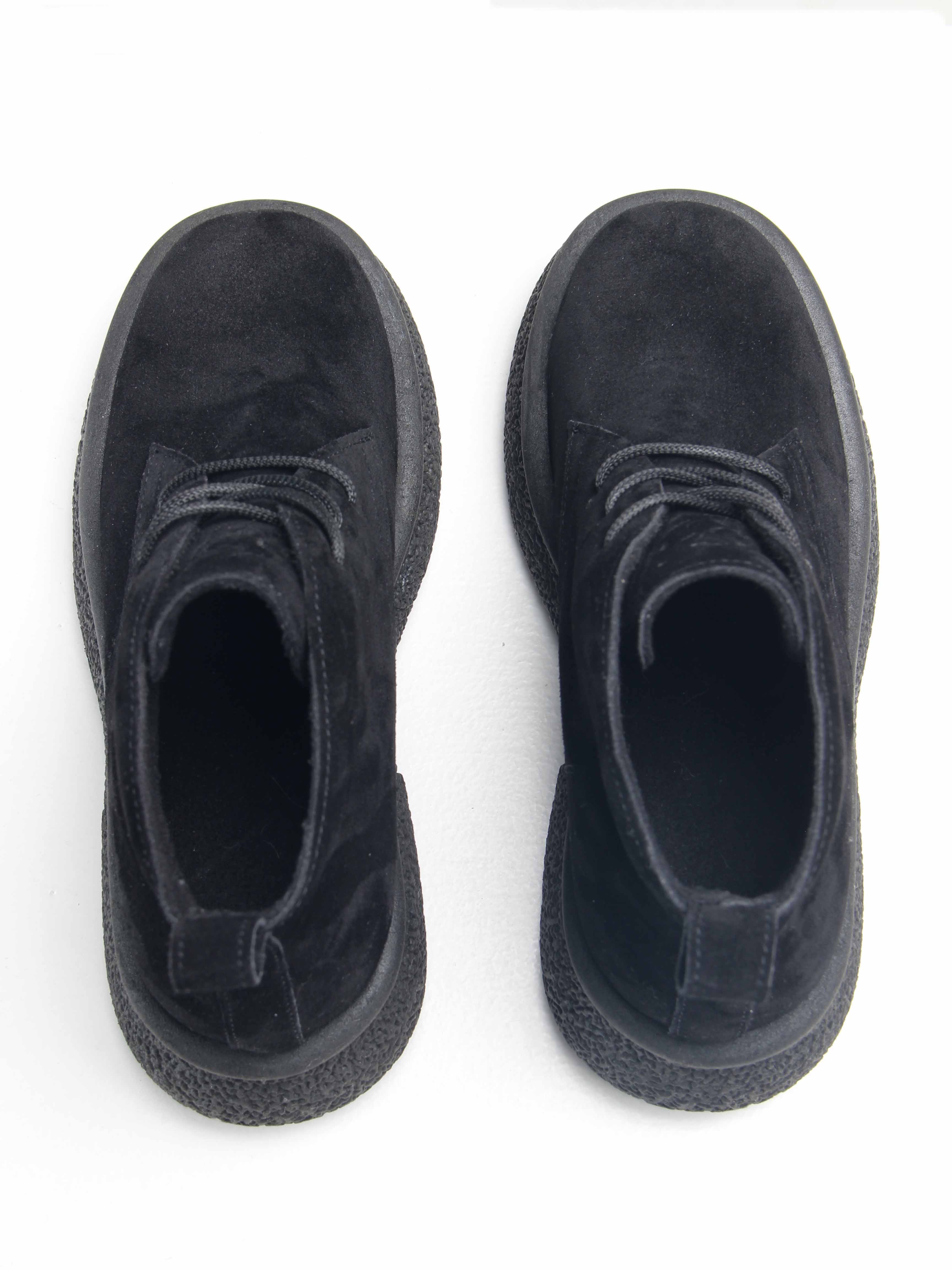 картинка Ботинки ED'ART 308.агата'bl. чёрный замша от интернет магазина