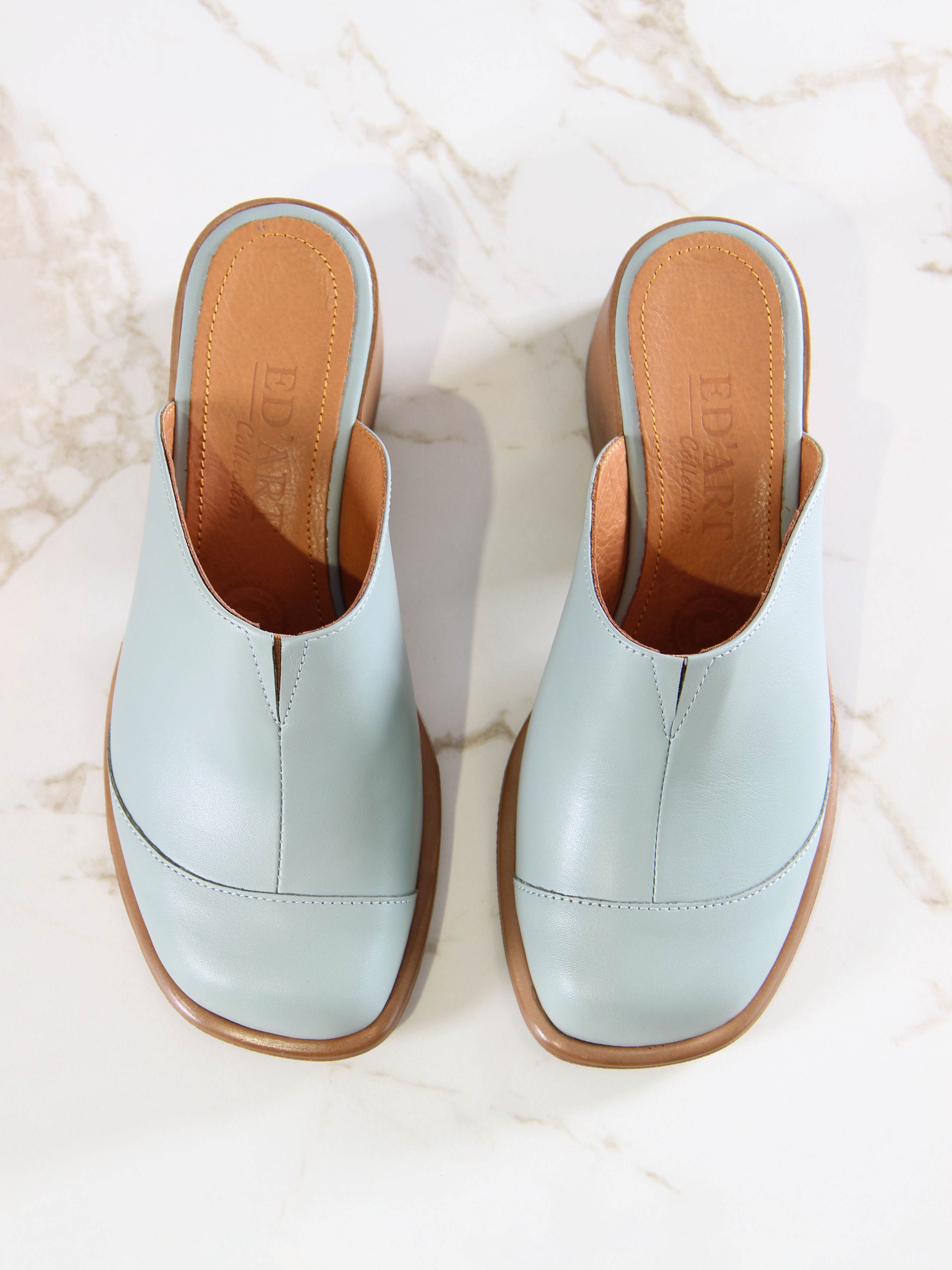 картинка Сабо ED'ART 5132.23663'br.Авокадо лион+коричневый от интернет магазина