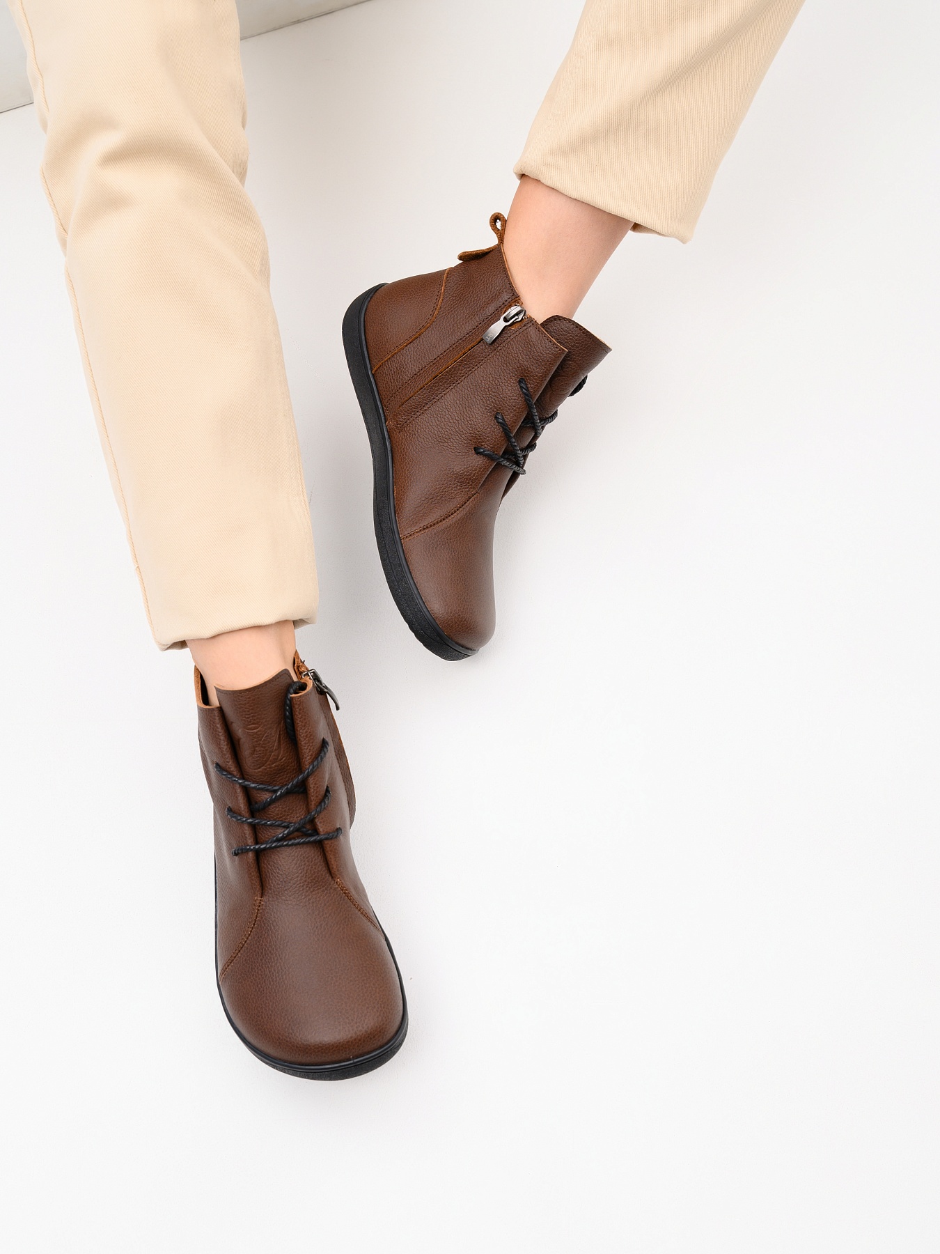 картинка Босоногие ботинки  ED'ART 352.NATA'bl.Светло-коричневая оттима от интернет магазина