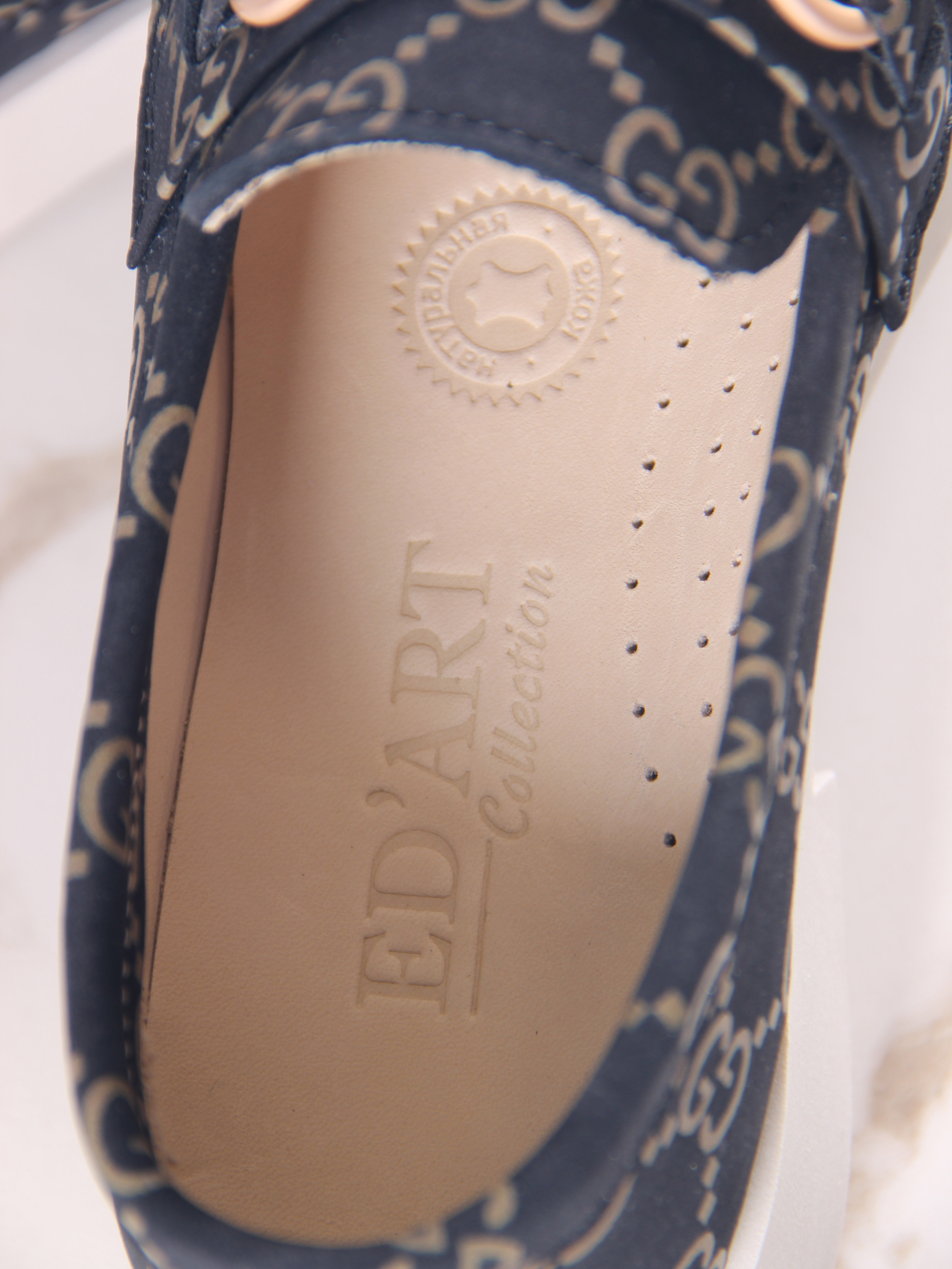 картинка Лоферы туфли ED'ART 172.1841'be. черный гуччи от интернет магазина