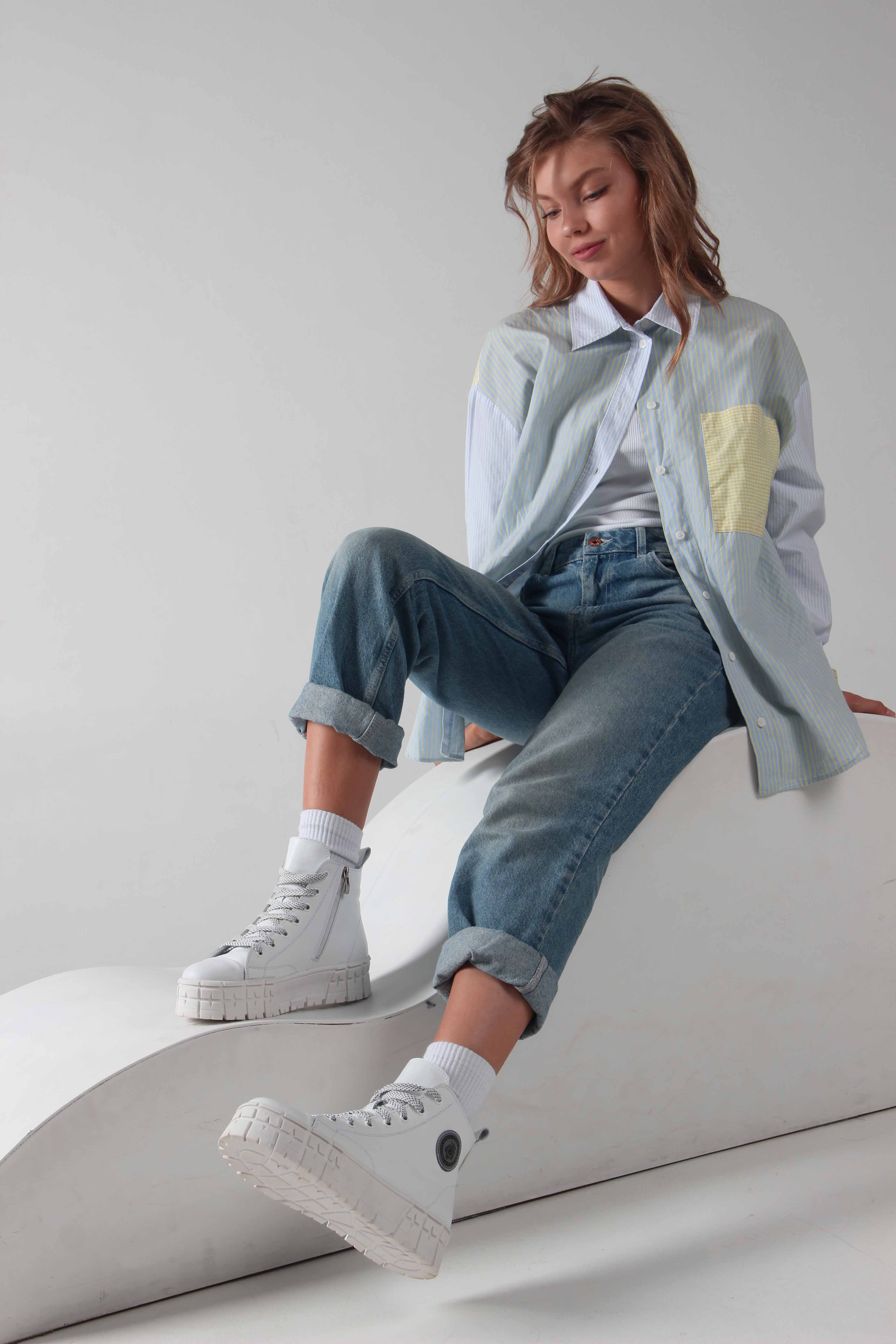 картинка Ботинки ED'ART 213.212131'w. Белый от интернет магазина