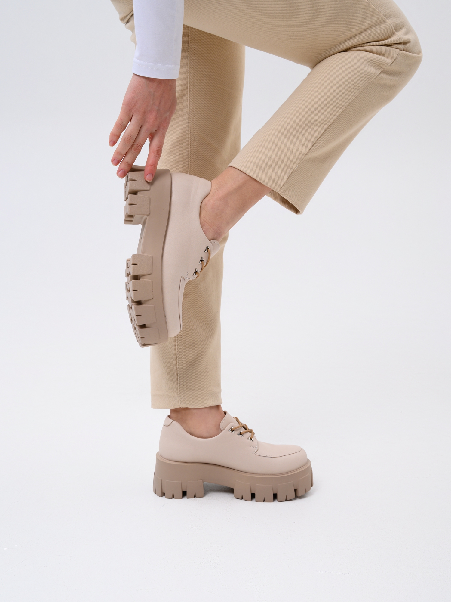 картинка Туфли полуботинки ED'ART 202.90200'ca.Бежевый стар пудра от интернет магазина