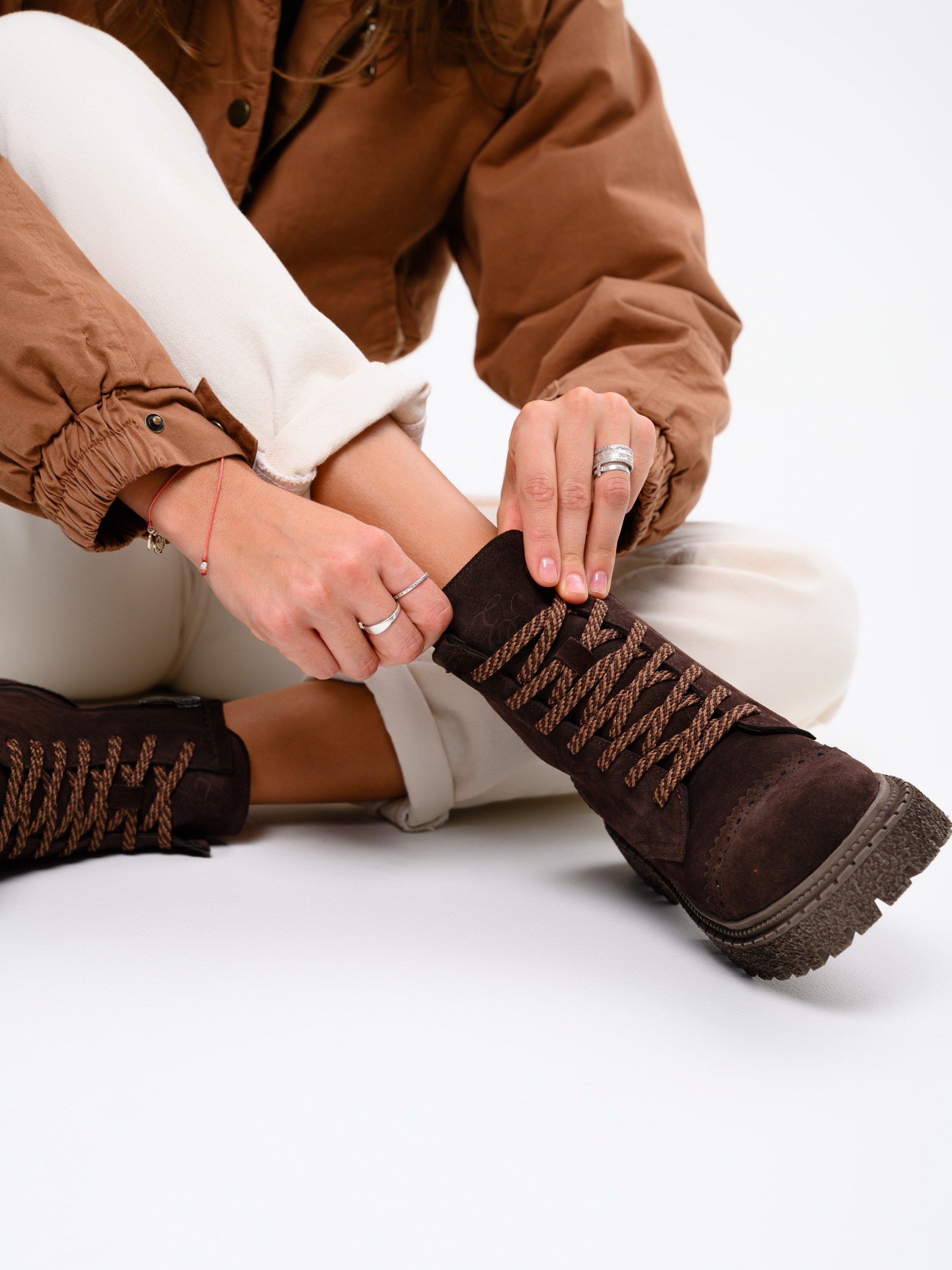 картинка Ботинки ED'ART 319.22511'br. Коричневый замша от интернет магазина