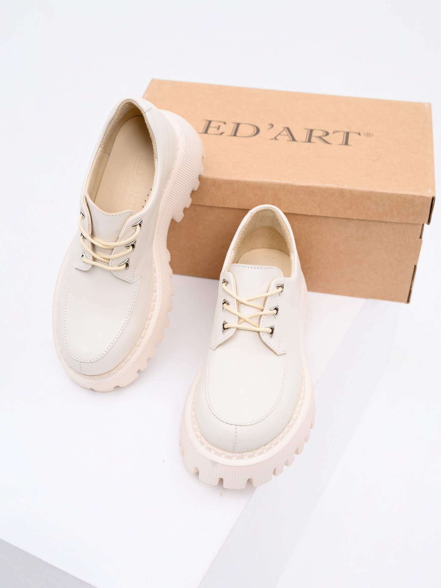 картинка Туфли полуботинки ED'ART 202.14728'be. Бежевый-3 от интернет магазина