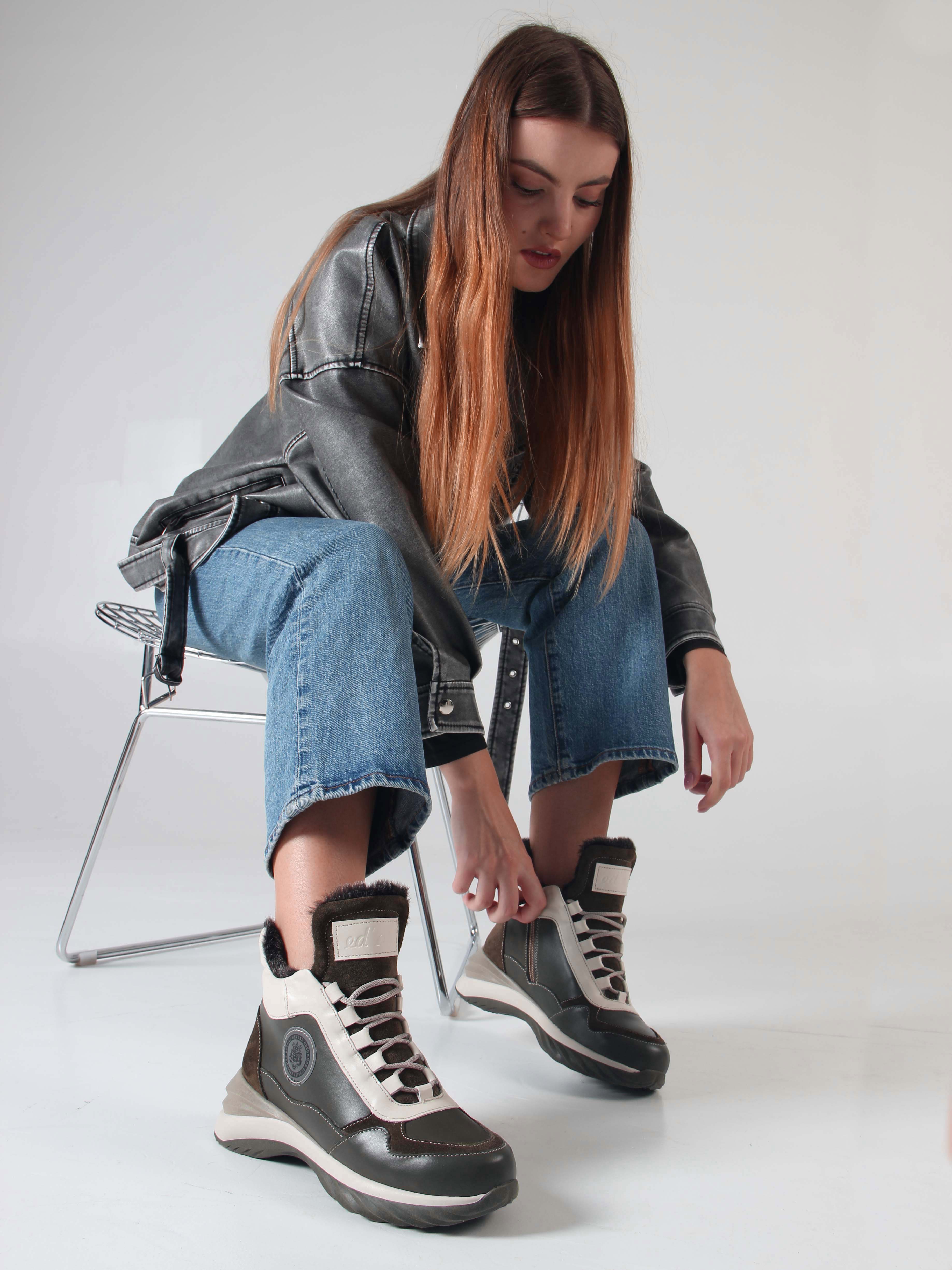 картинка Ботинки ED'ART 350.uno2'gr. хаки бежевый от интернет магазина