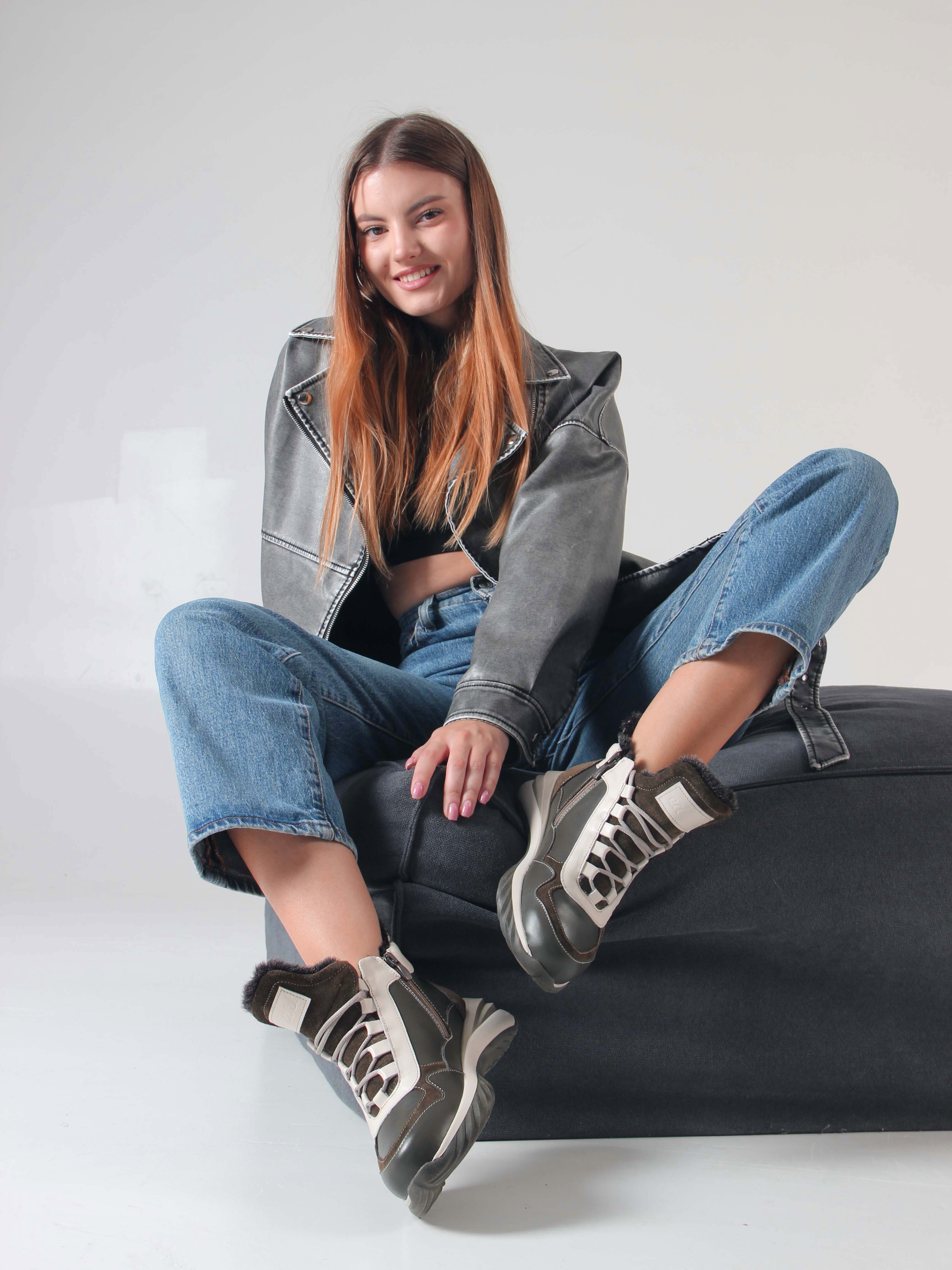 картинка Ботинки ED'ART 350.uno2'gr. хаки бежевый от интернет магазина