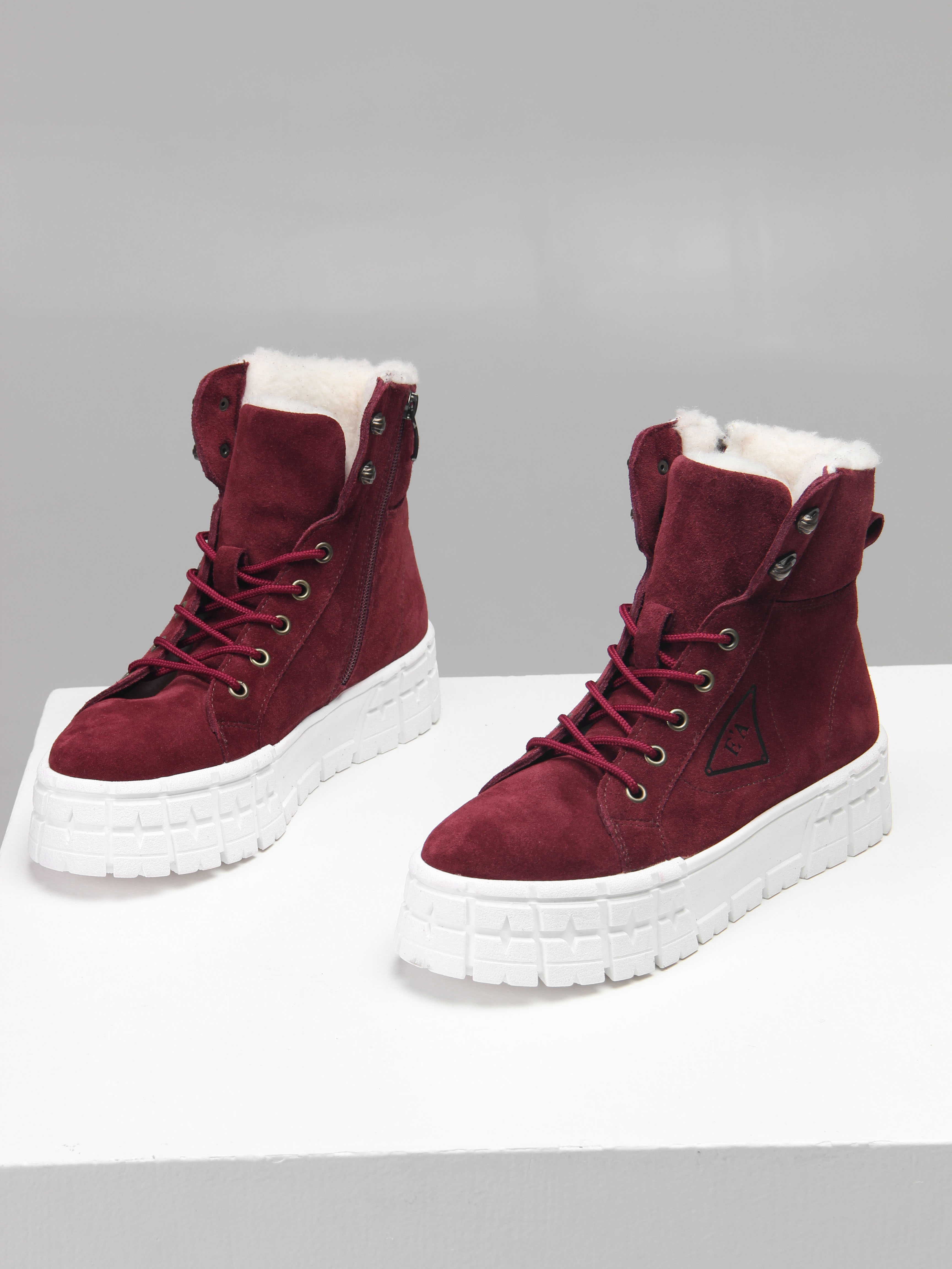 картинка Ботинки ED'ART 216.212131'w. бордо замша от интернет магазина