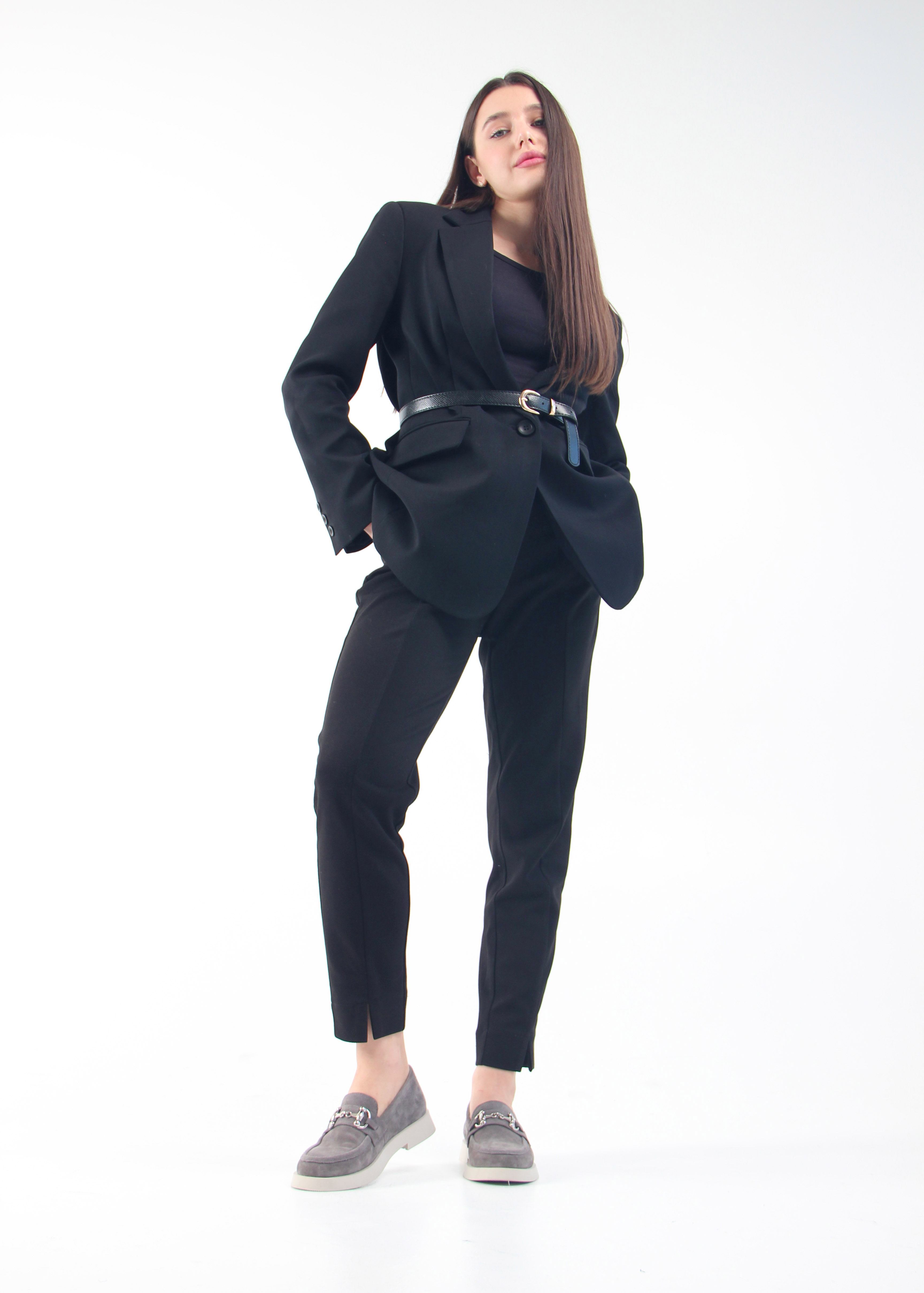 картинка Лоферы туфли ED'ART 172.1841'be. серая замша от интернет магазина