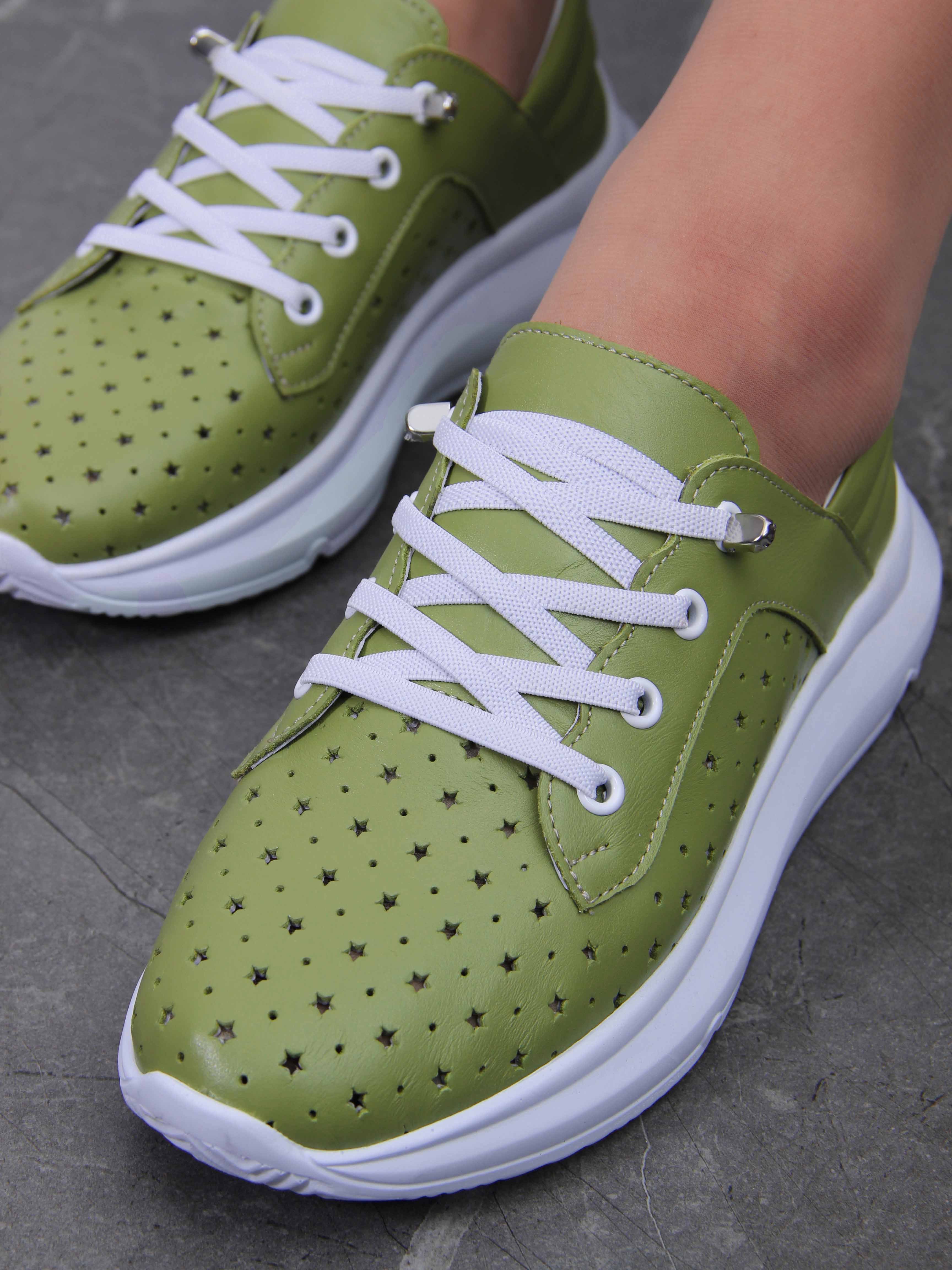 картинка Кроссовки ED'ART 168.236143w. Авокадо от интернет магазина