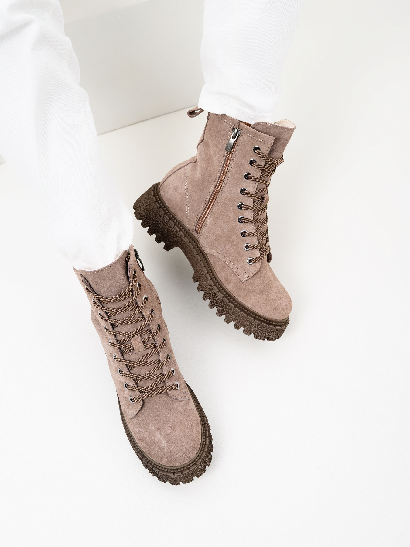 картинка Ботинки ED'ART 327.22511'br.Капучино замша от интернет магазина