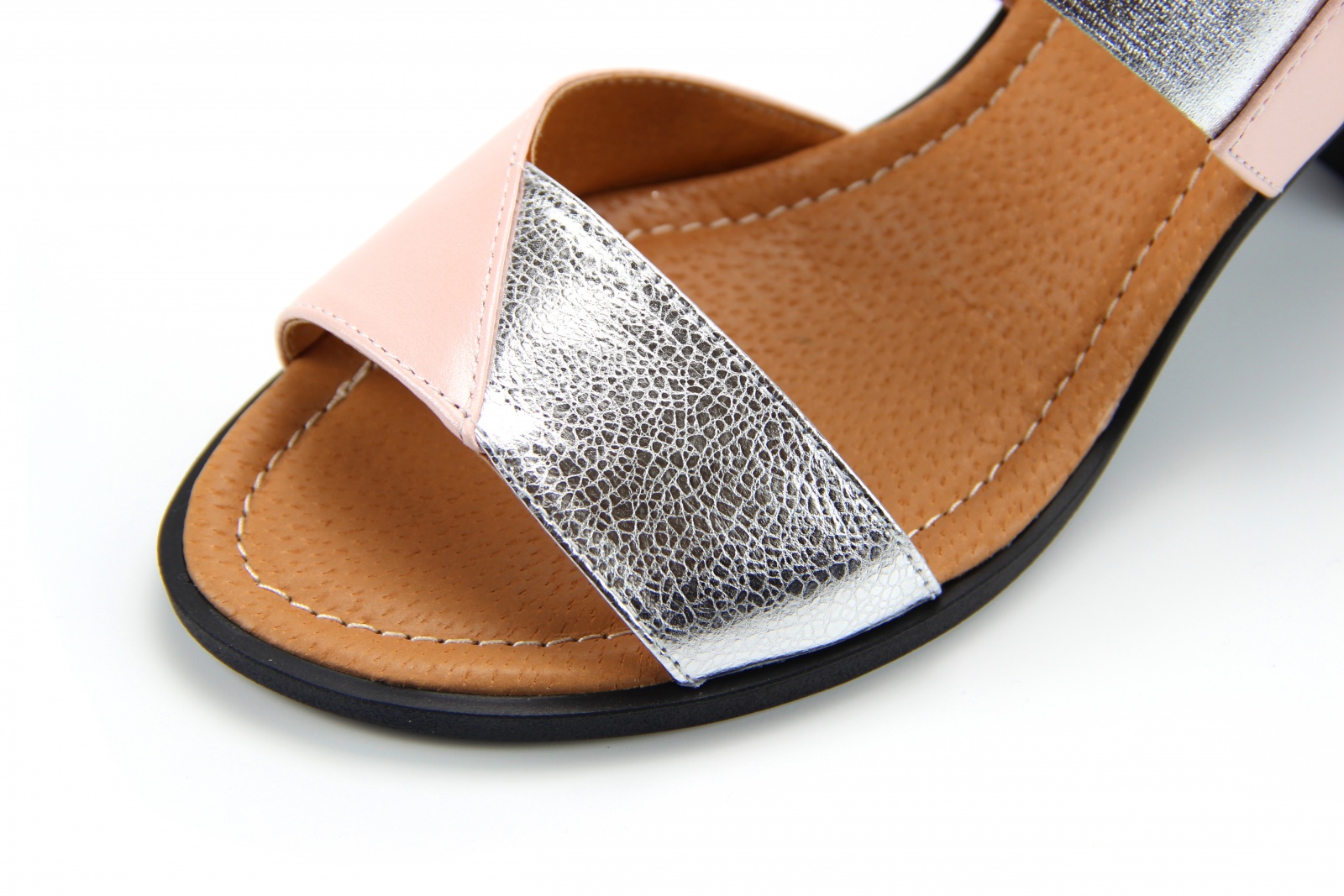 картинка Босоножки ED'ART 6004.624'bl.pink-pearl/silver от интернет магазина