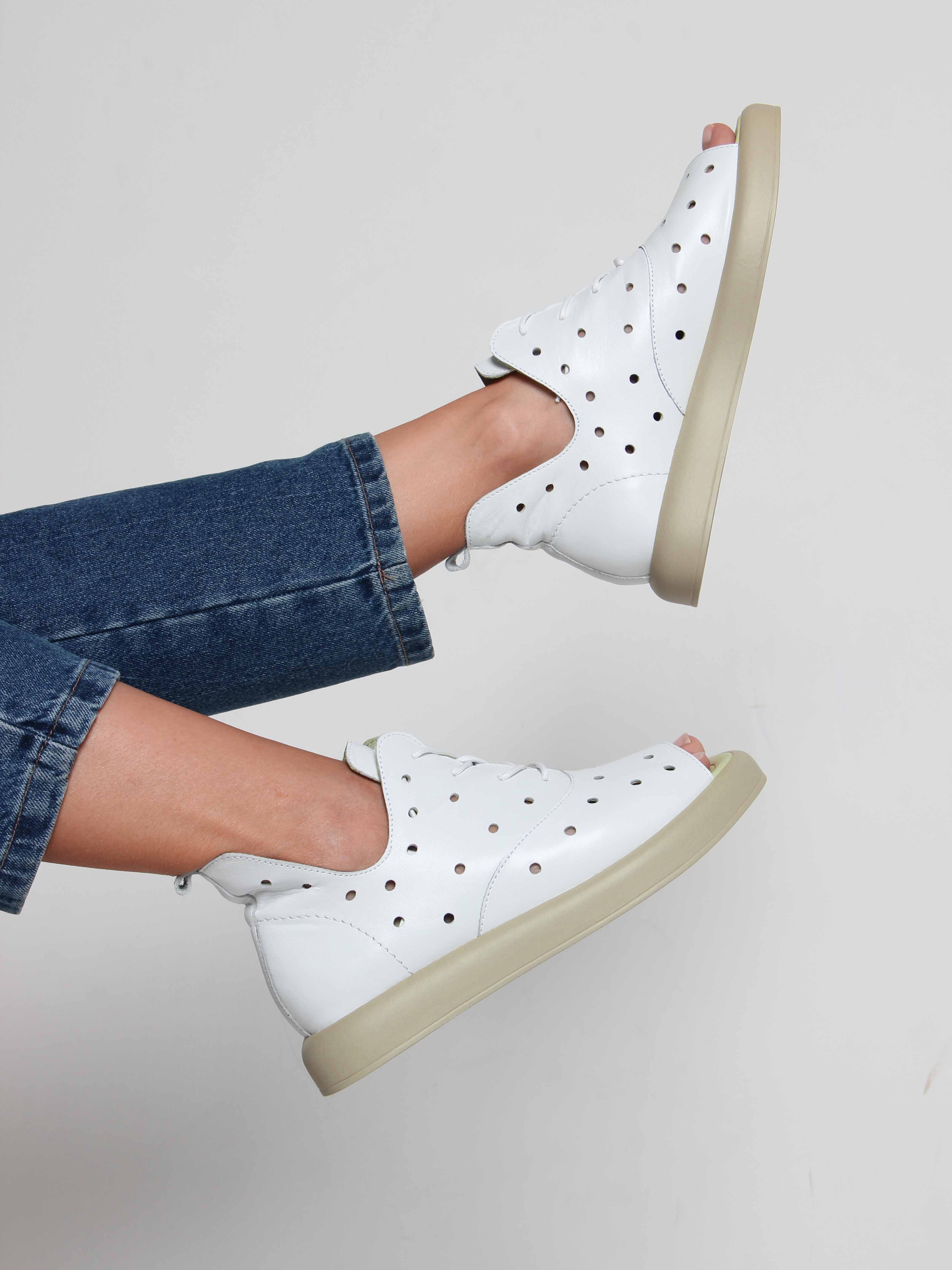 картинка Босоножки ED'ART 1059.0132'gr. Белый зеленый от интернет магазина