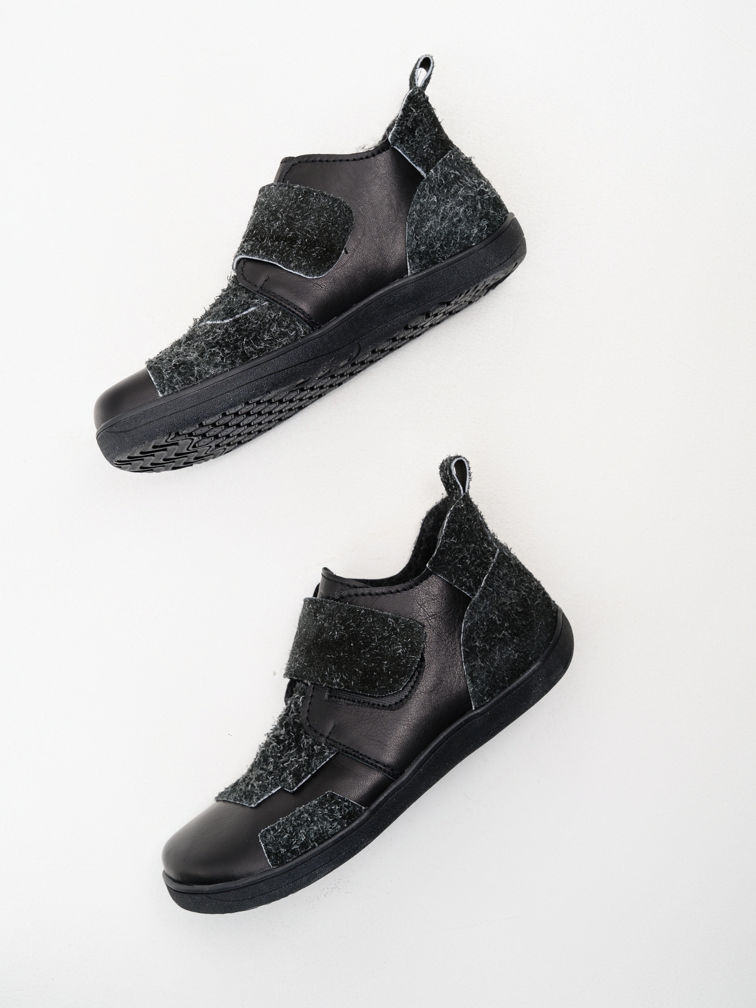 картинка Босоногие ботинки  ED'ART 206.NATA'bl.Черная кожа+черный джангл от интернет магазина