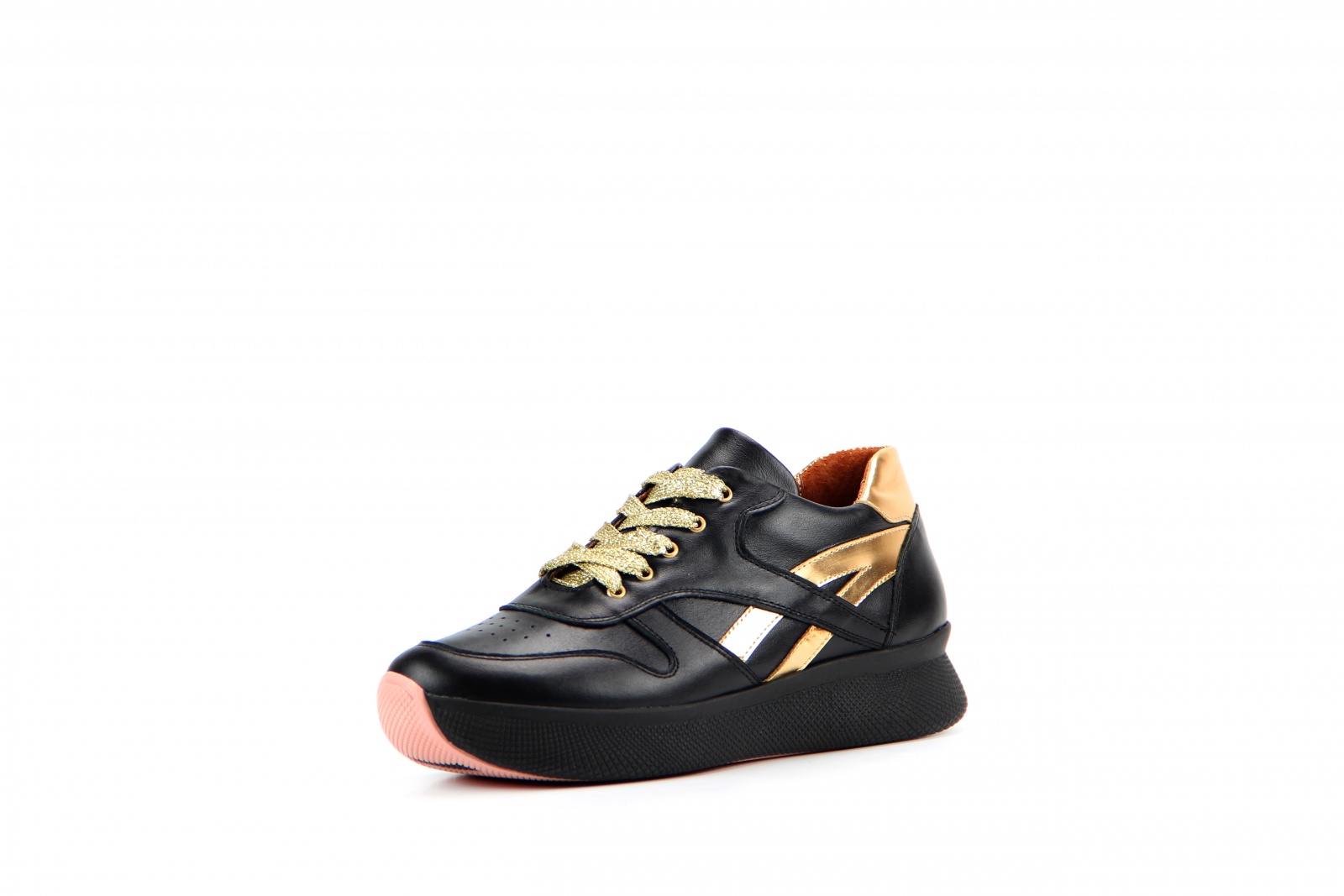 картинка Кроссовки ED'ART 132.omega'bl.black-gold от интернет магазина