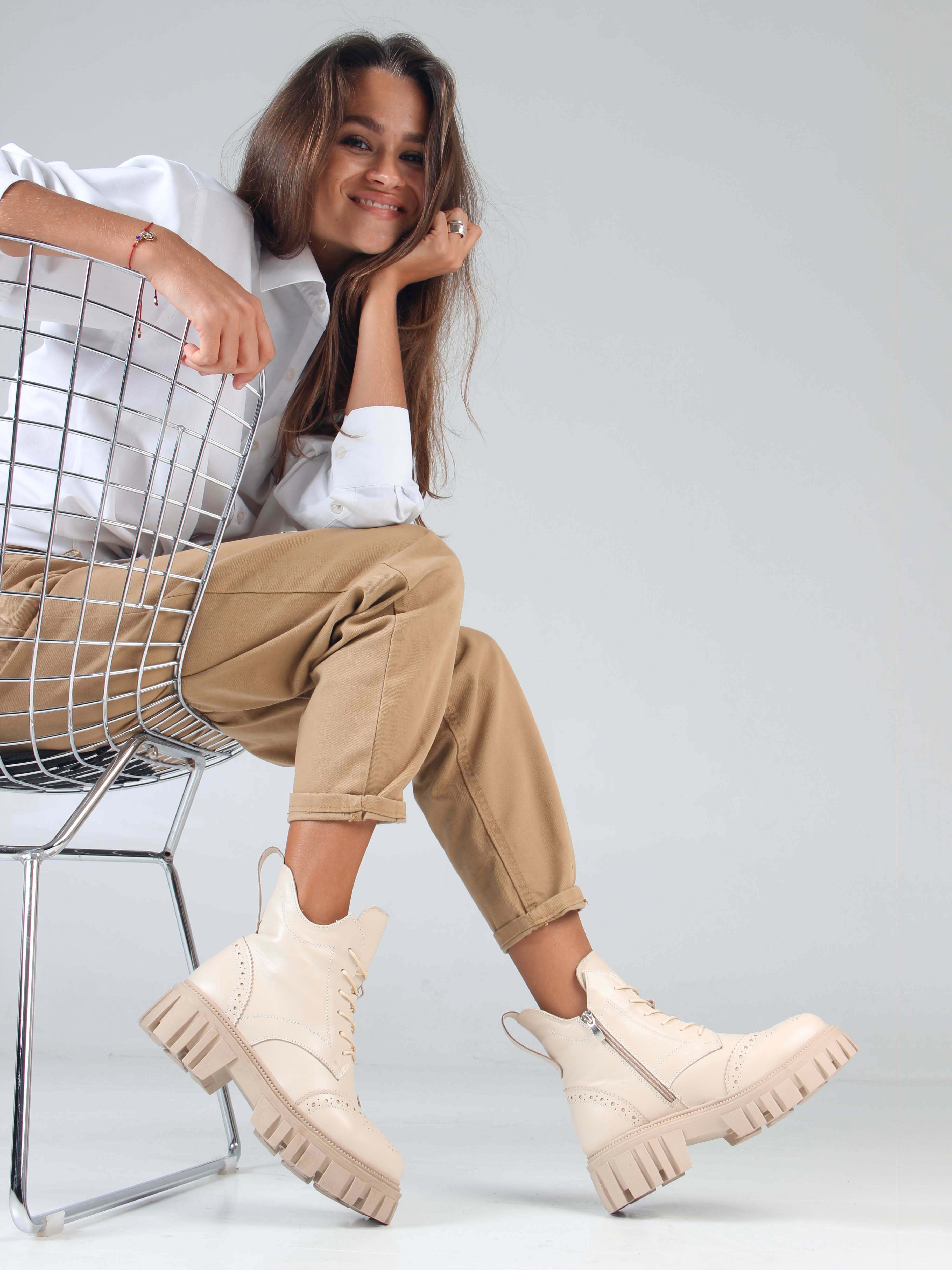 картинка Ботинки ED'ART 338.21153'be. beige от интернет магазина