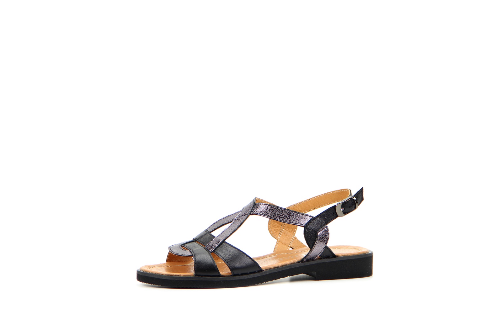 картинка Босоножки ED'ART 1030.110'bl.nikel/black от интернет магазина