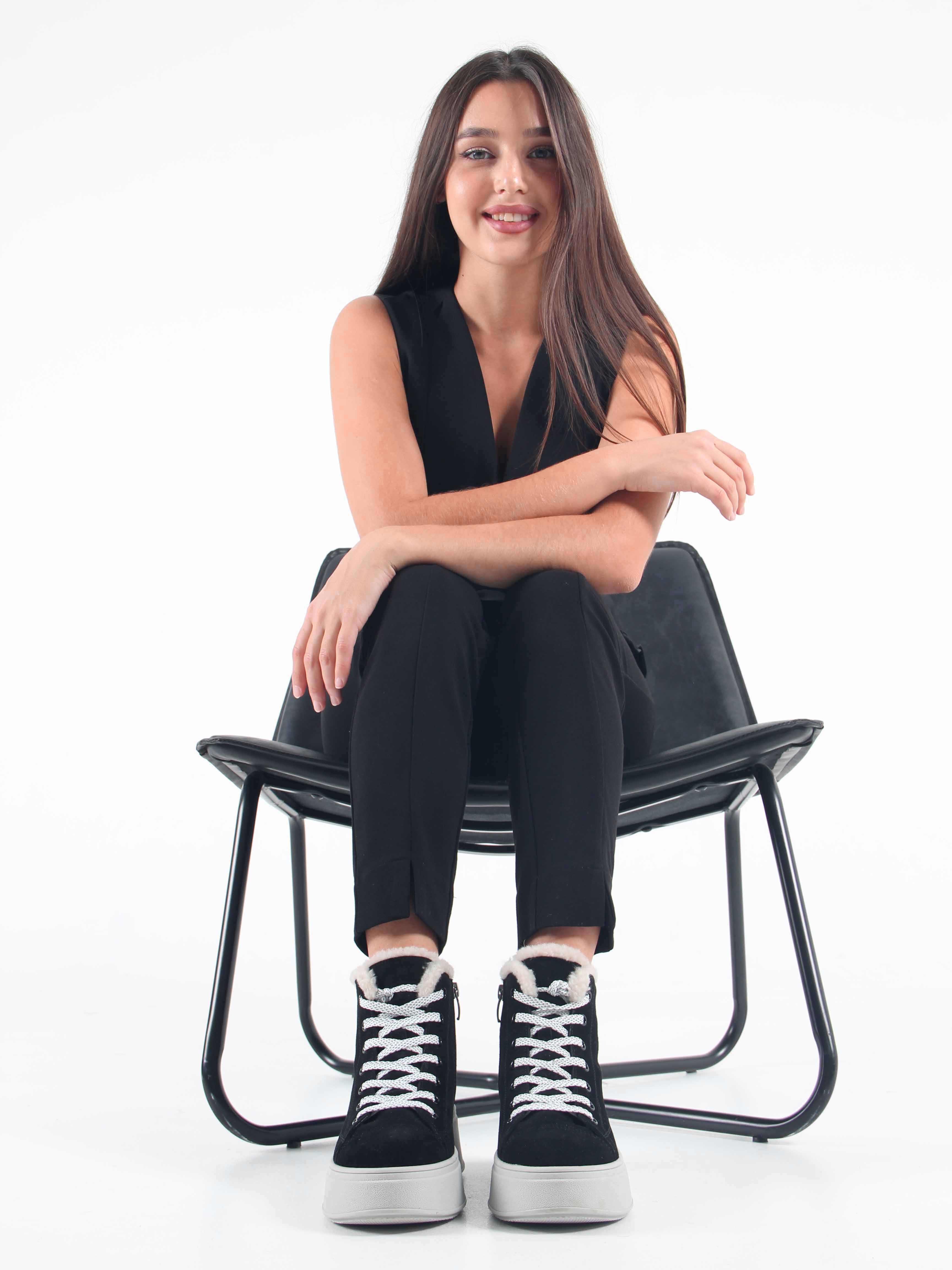 картинка Ботинки ED'ART 217.ALTA'gr. черный замша от интернет магазина