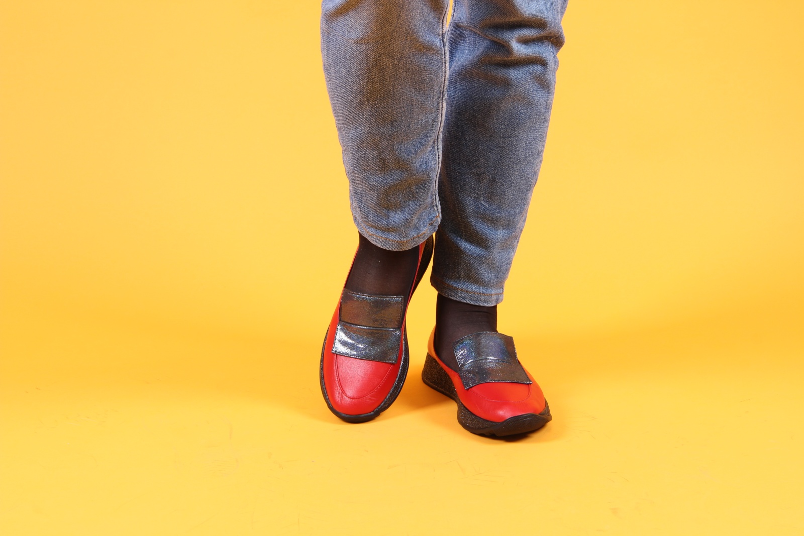 картинка Лоферы ED'ART 118.157'bl. red от интернет магазина