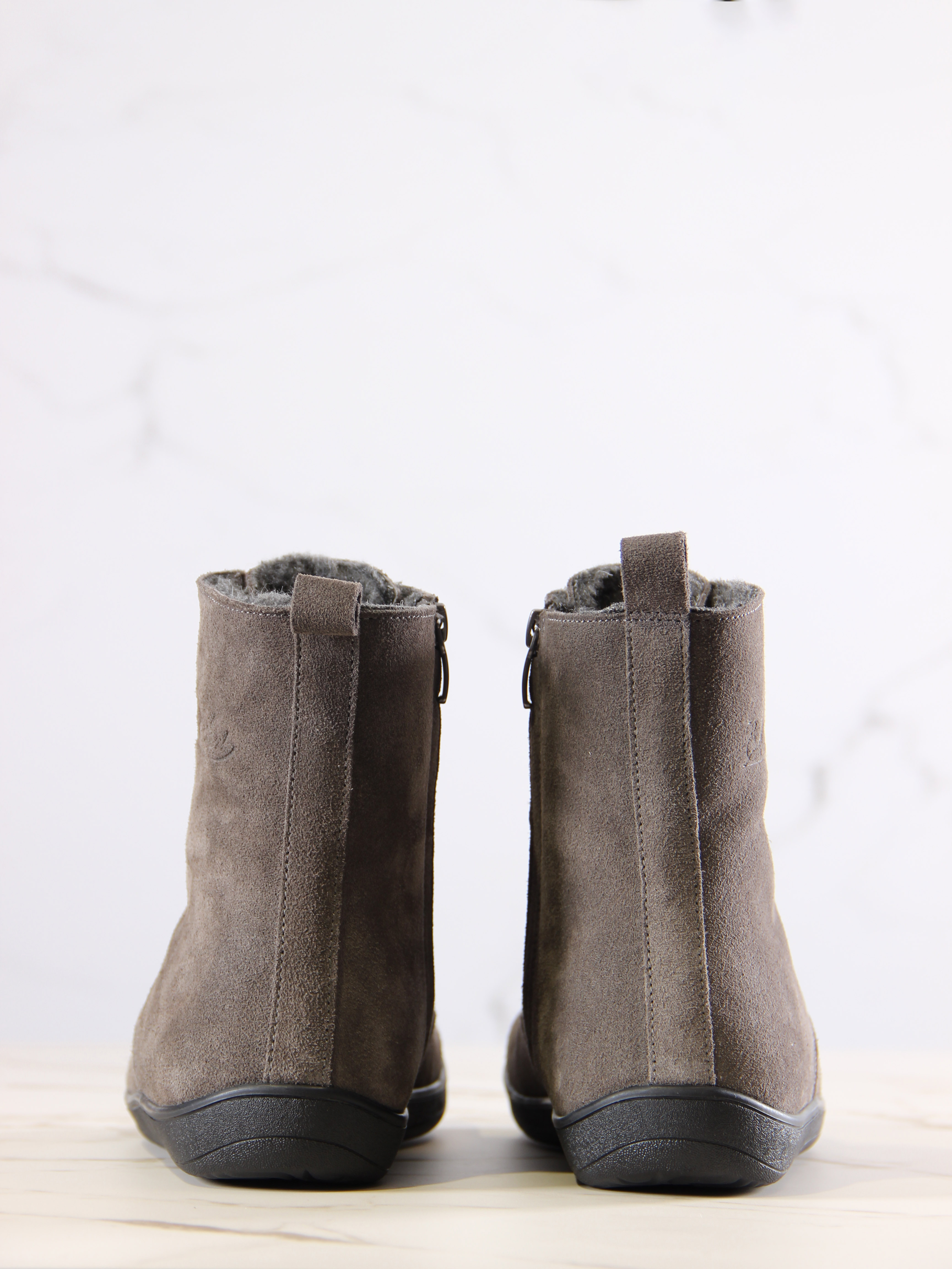 картинка Босоногие ботинки  ED'ART 351.NATA'bl.Серый замок замша от интернет магазина