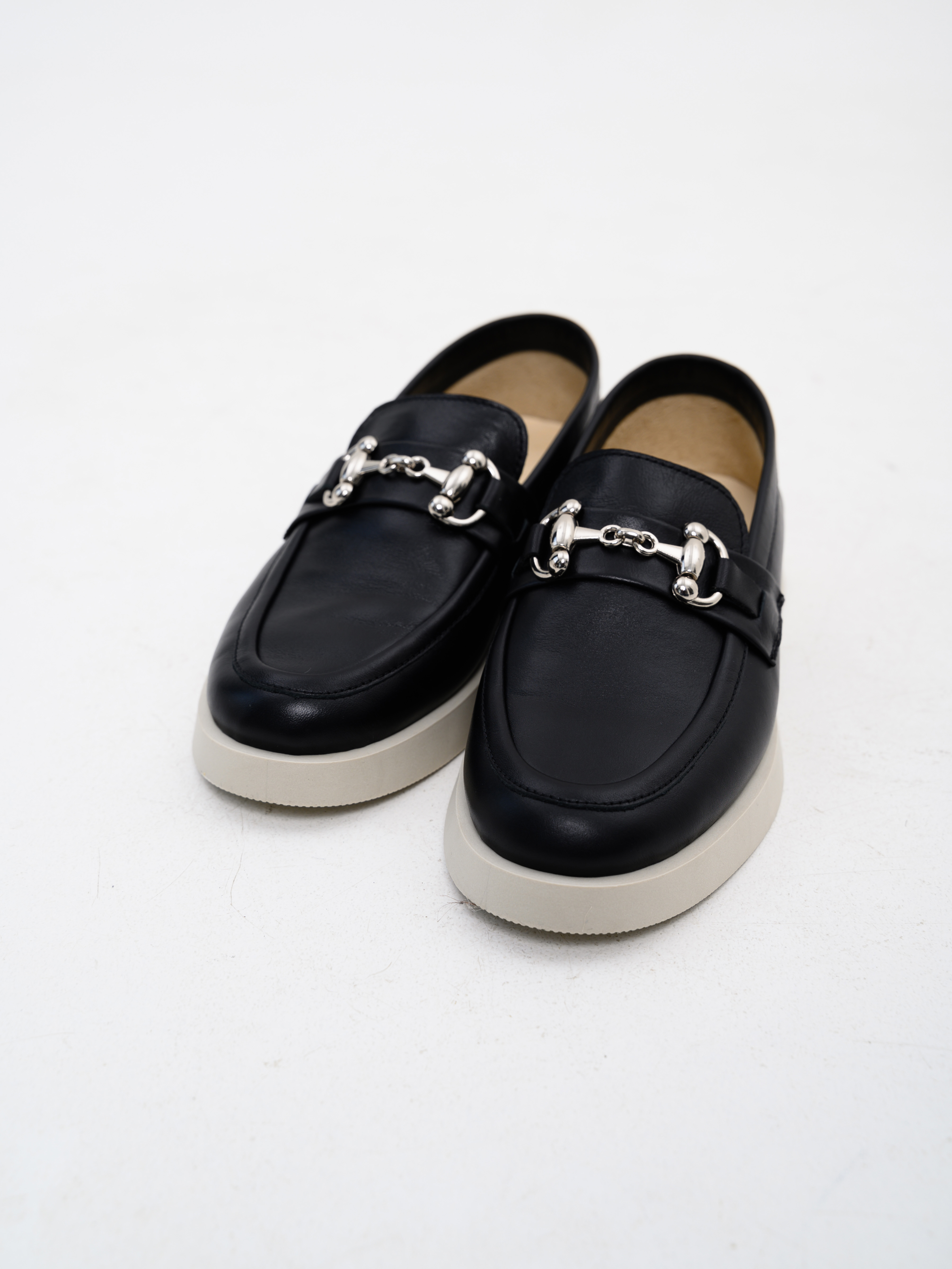 картинка Лоферы туфли ED'ART 172.1841'be. Черный кожа от интернет магазина