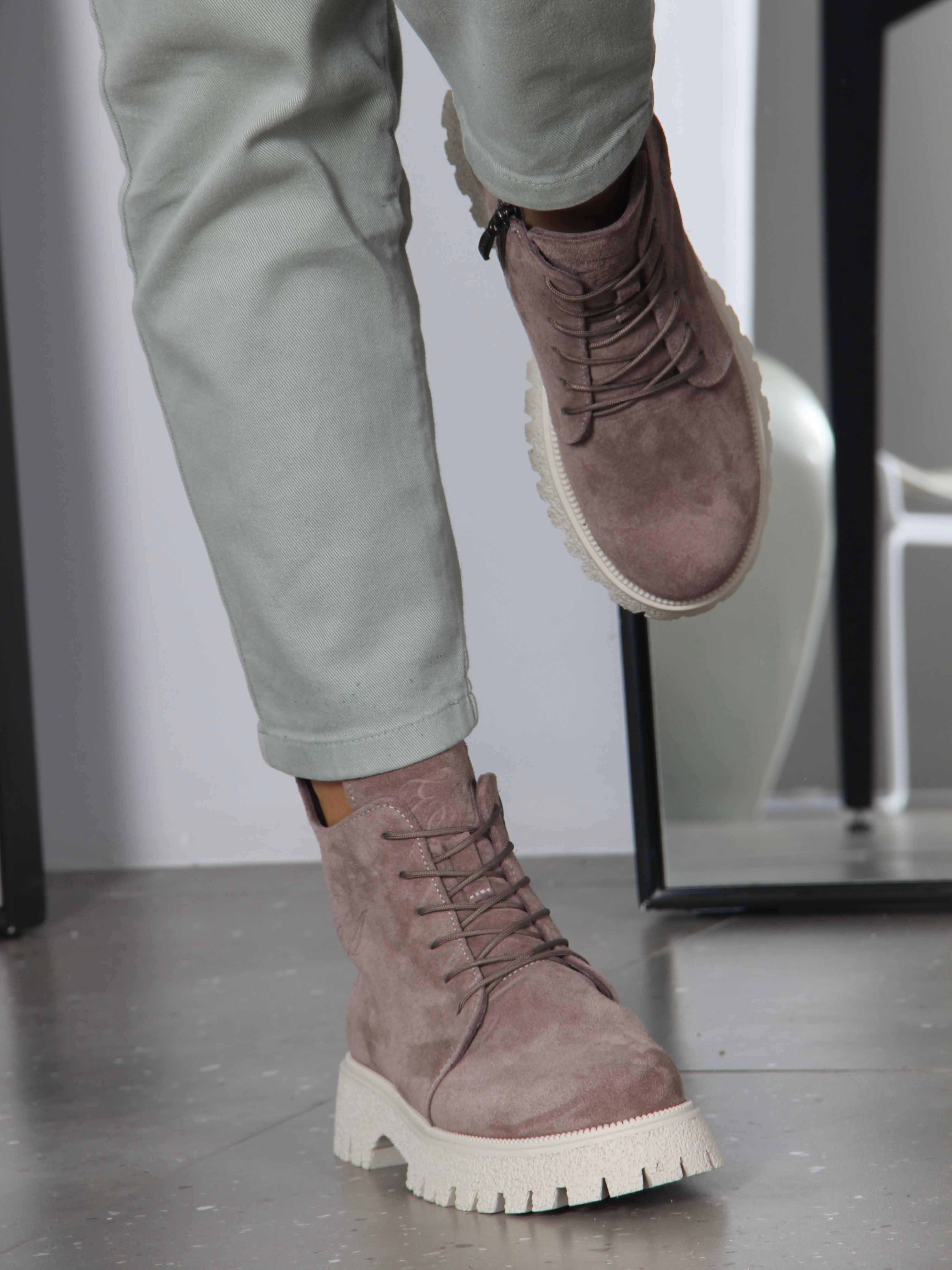 картинка Ботинки ED'ART 228.V.1541'be. Капучино замша от интернет магазина