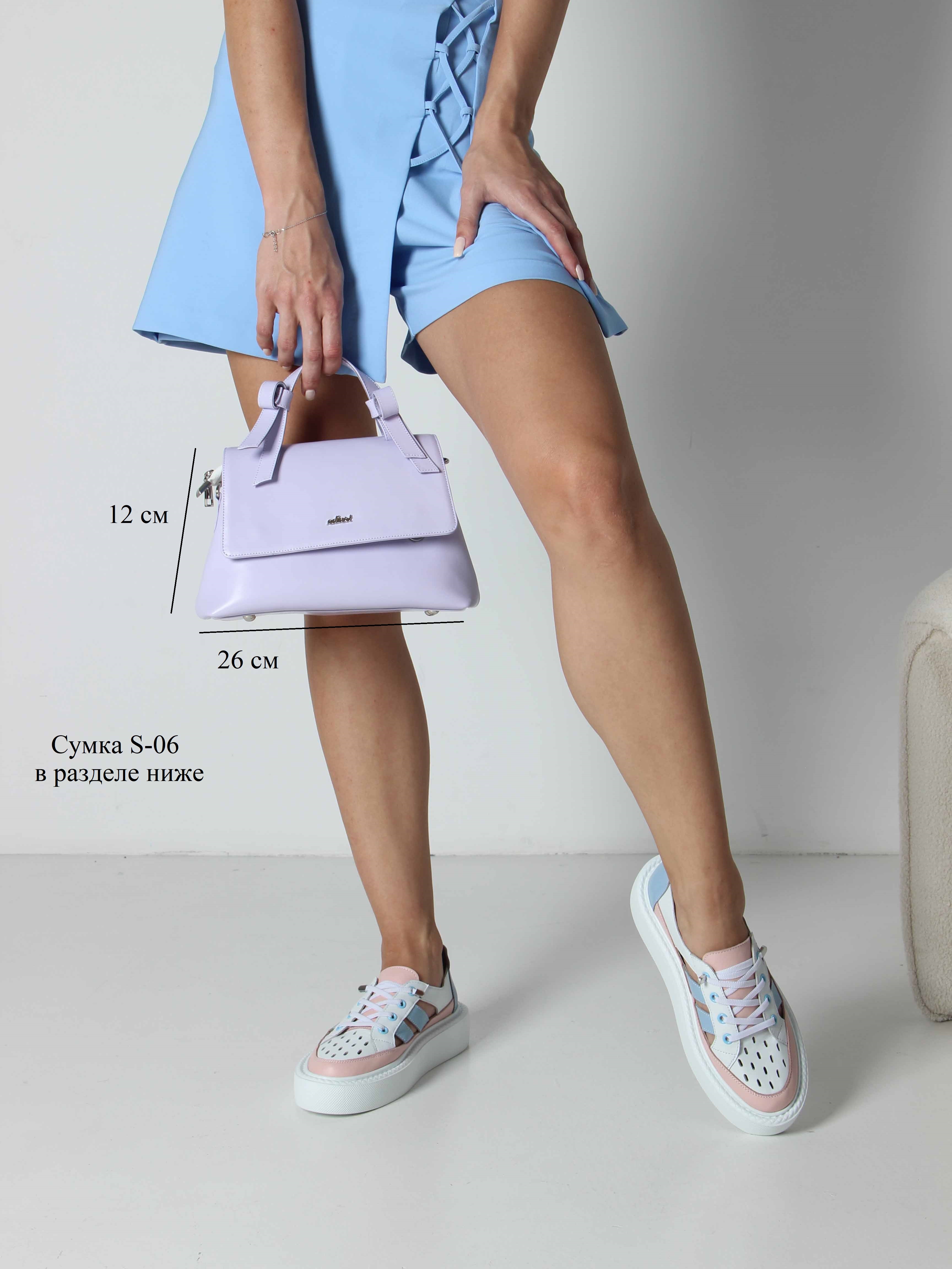 картинка Кроссовки ED'ART 165.P.Lusi23.'w. Белый голубой розовый от интернет магазина