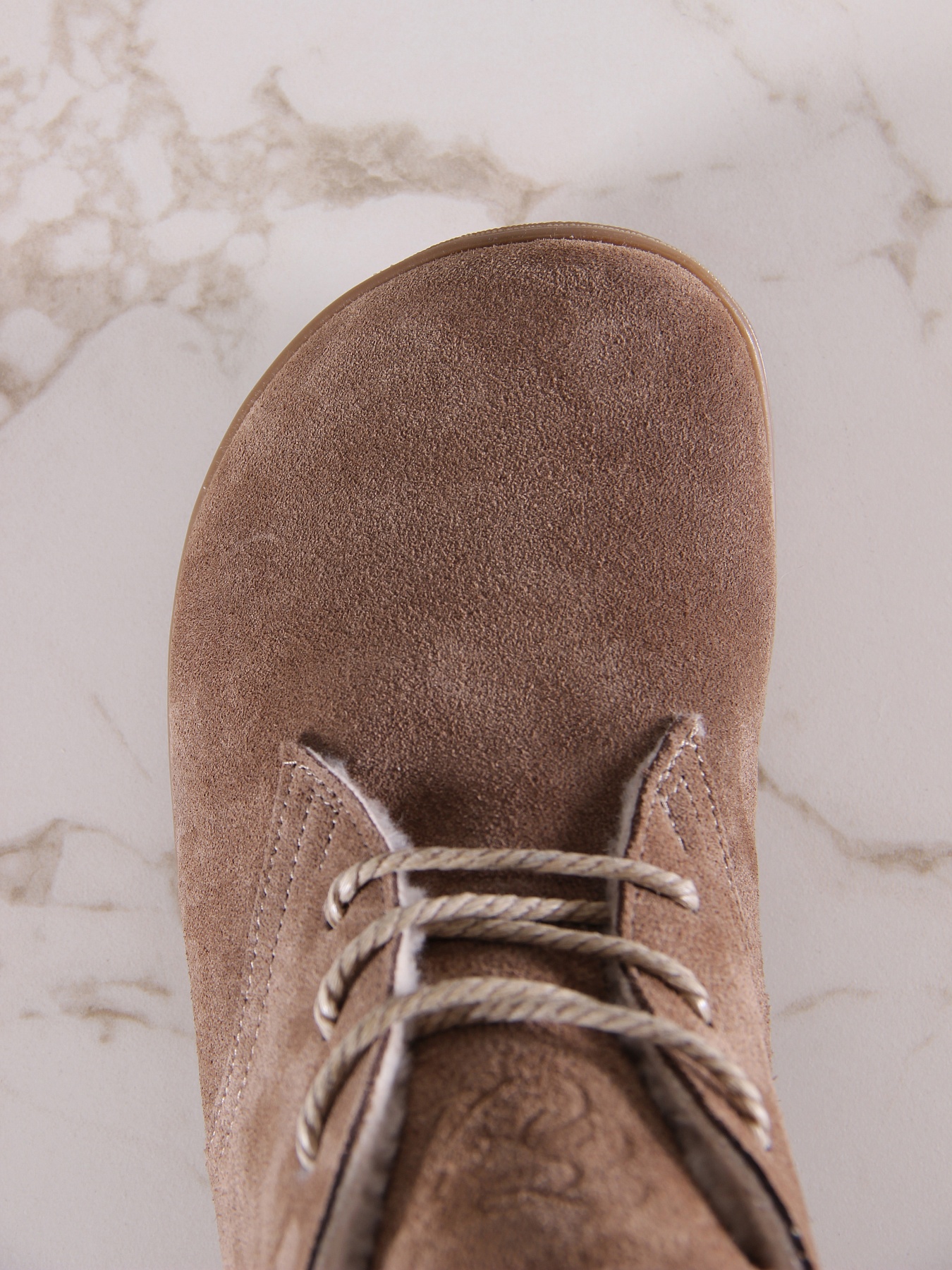 картинка Босоногие ботинки  ED'ART 208.NATA'br.Серо-коричневая замша от интернет магазина