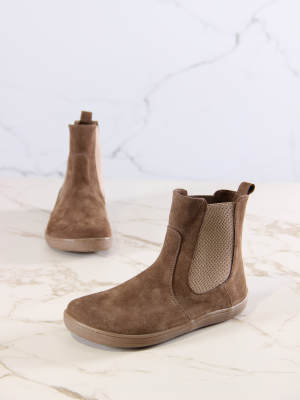 Босоногие ботинки  ED'ART 336.NATA'br.Серо-коричневая замша