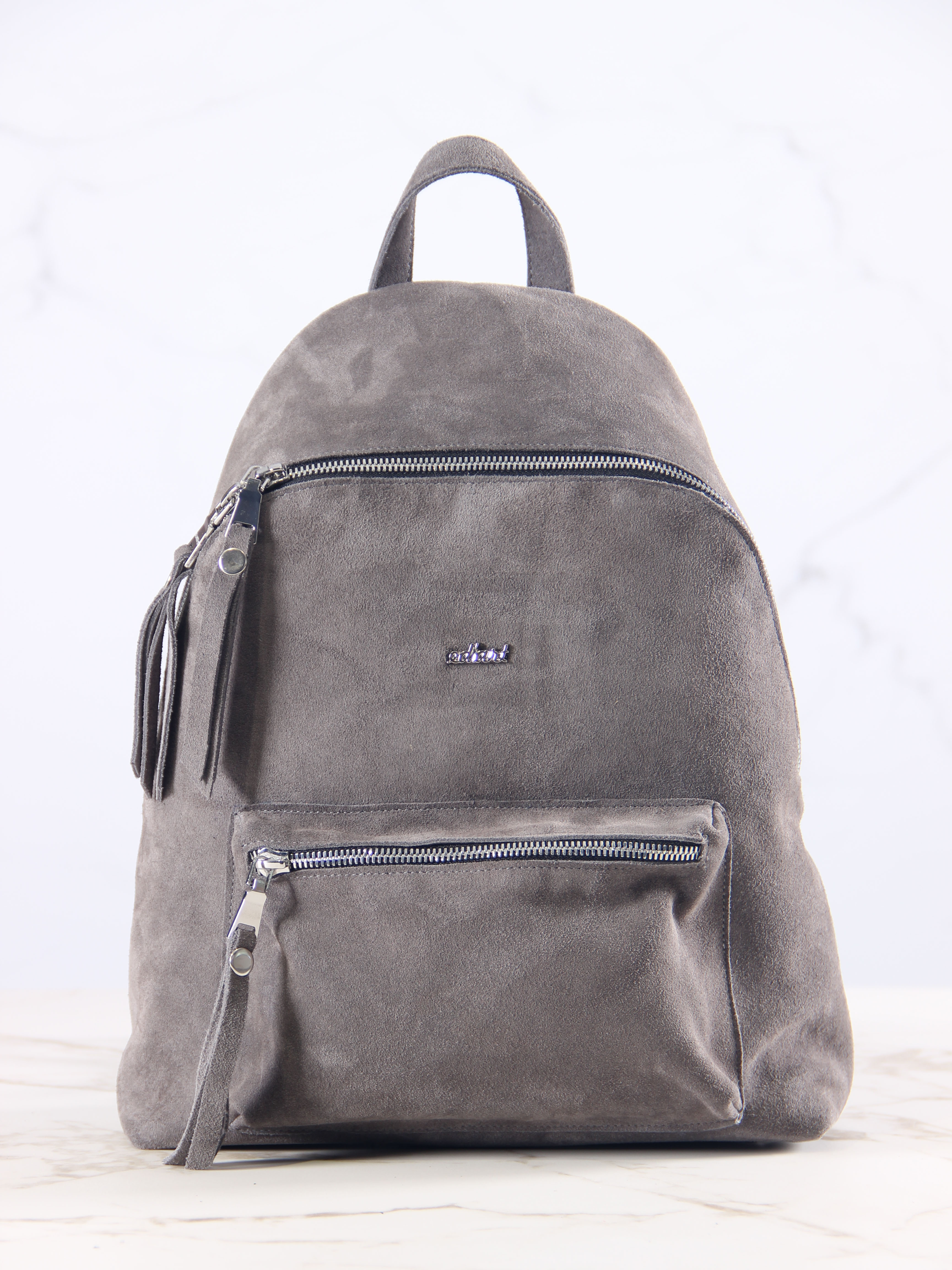 картинка Рюкзак ED'ART r01.серый замок замша от интернет магазина