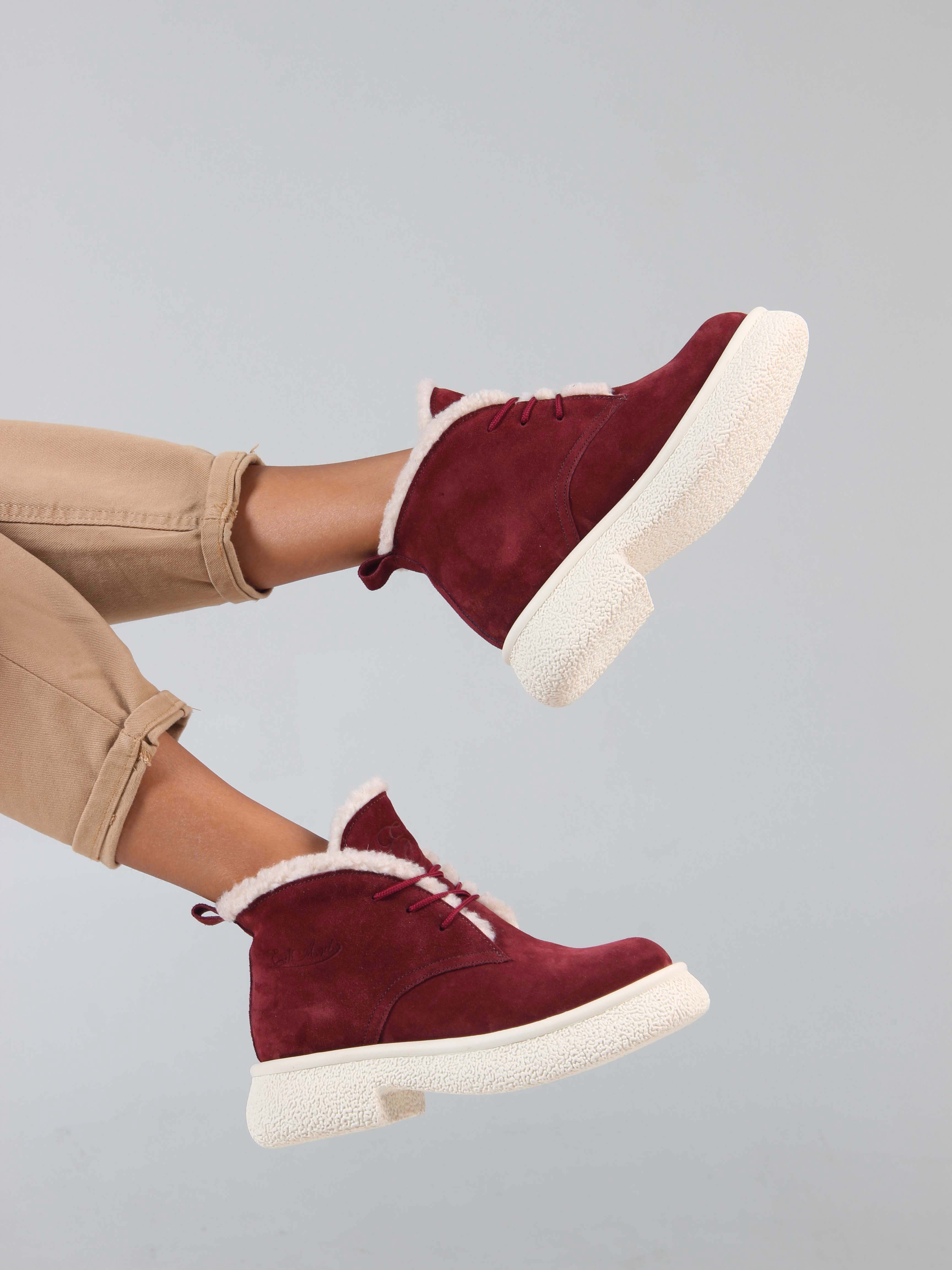 картинка Ботинки ED'ART 308.агата'w. бордo замша з от интернет магазина